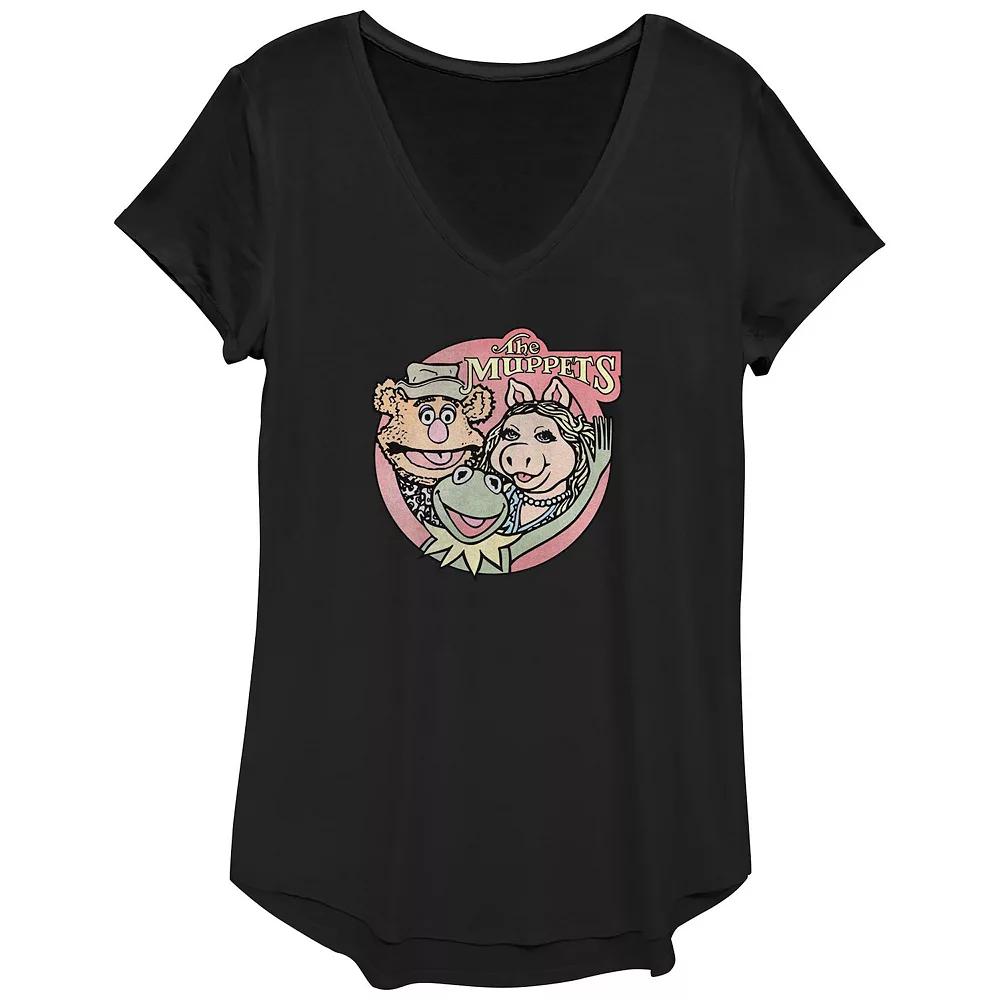 Disney's The Muppets Women's Classic Group Graphic Tee, Size: XS, Black Product Image