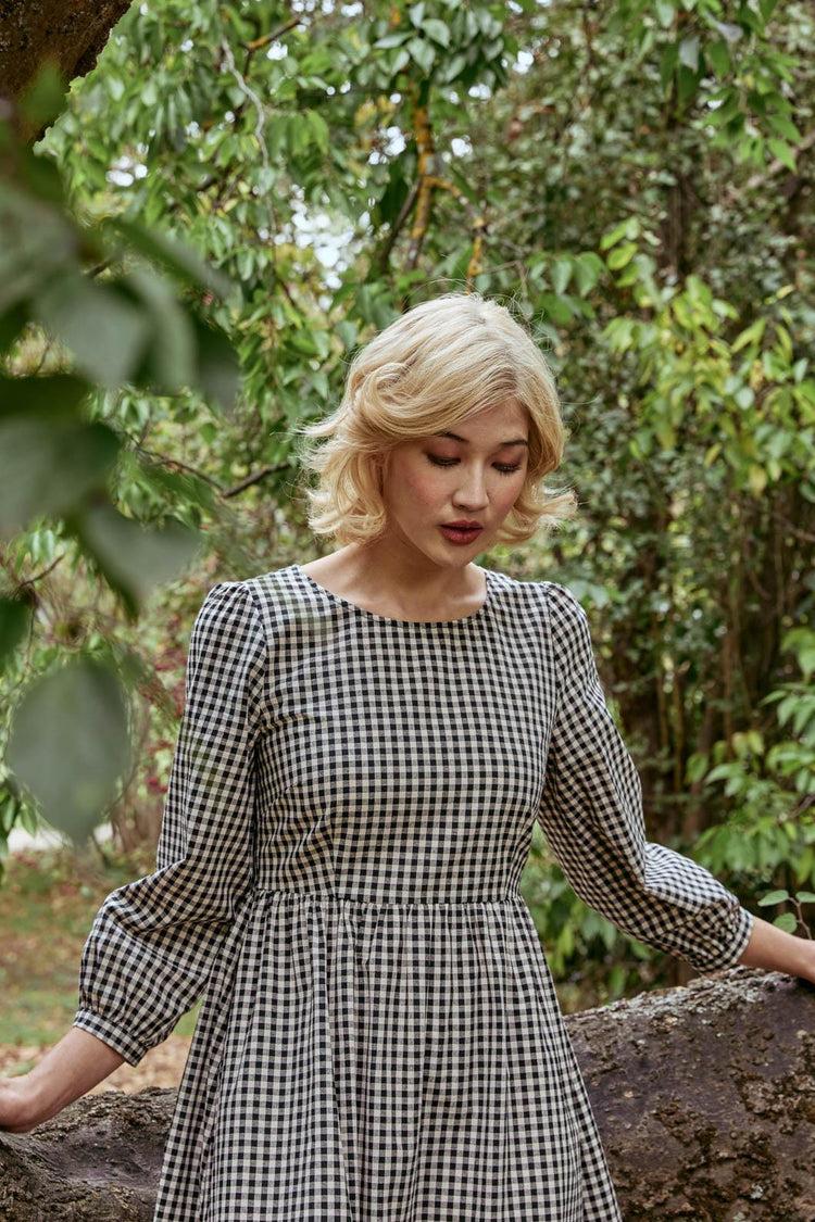 Renae Check Midi Dress Product Image