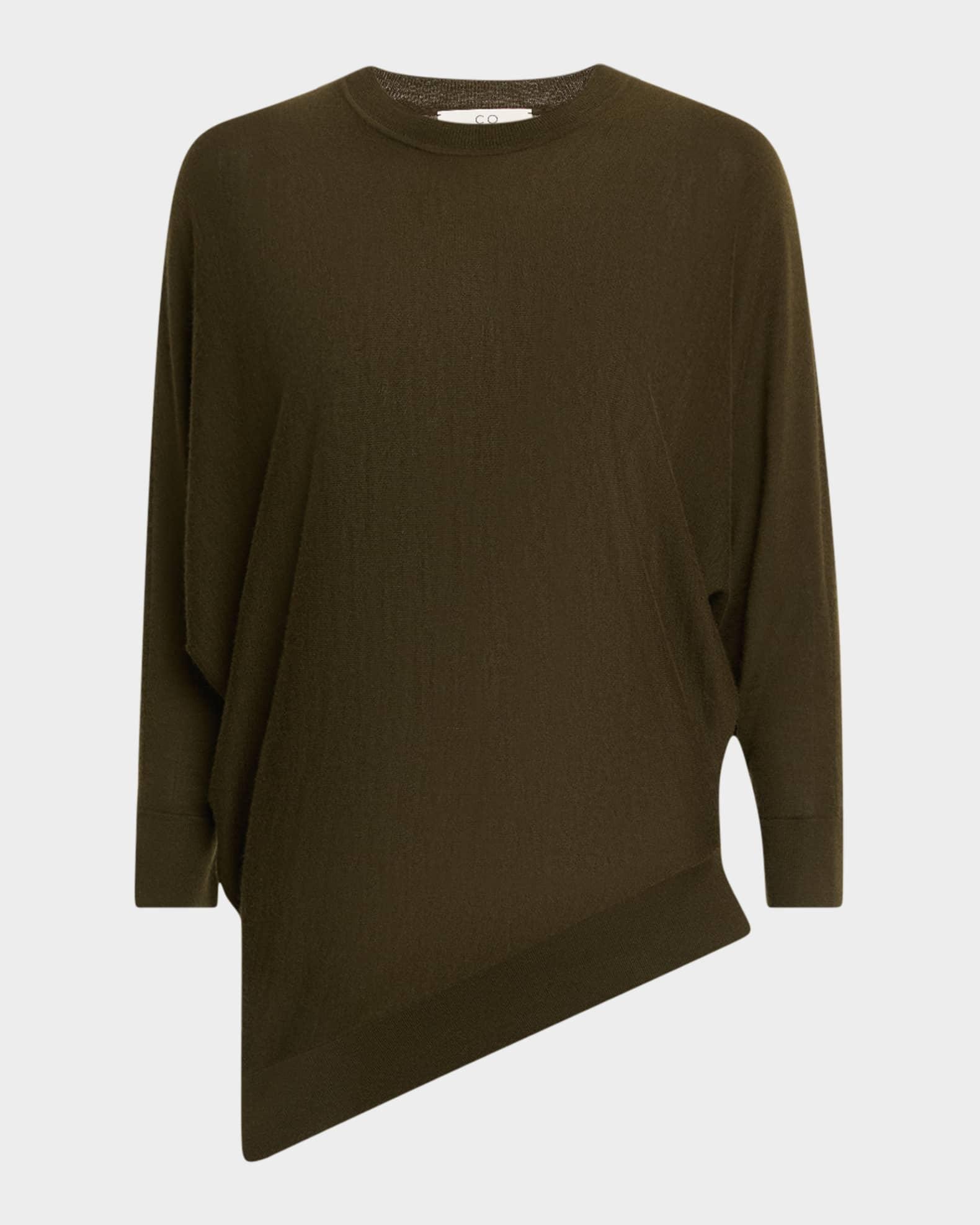 Asymmetrical Cashmere Knit Pullover Product Image