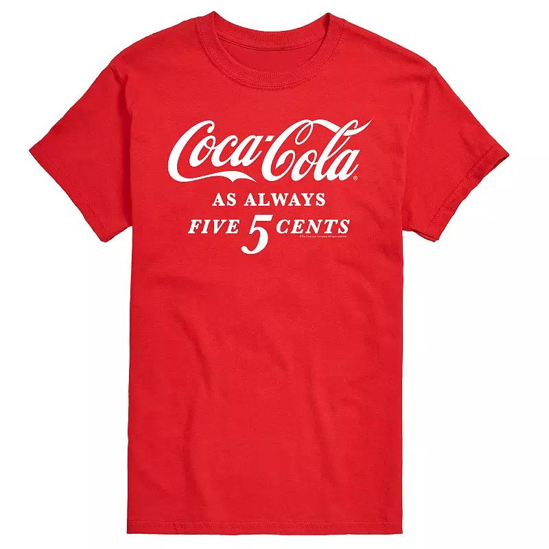 Men's Coca-Cola As Always Five Cents Graphic Tee,  Product Image