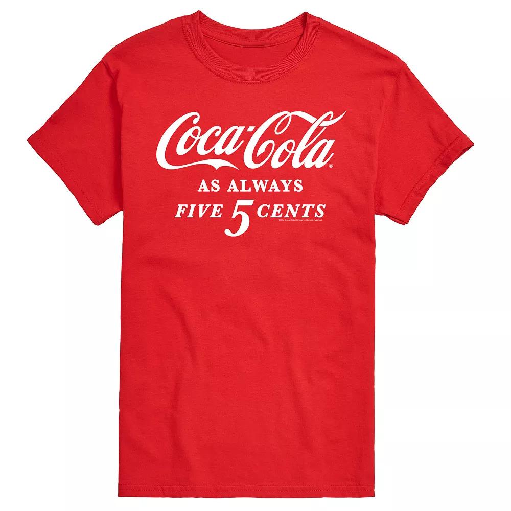 Men's Coca-Cola As Always Five Cents Graphic Tee,  Product Image