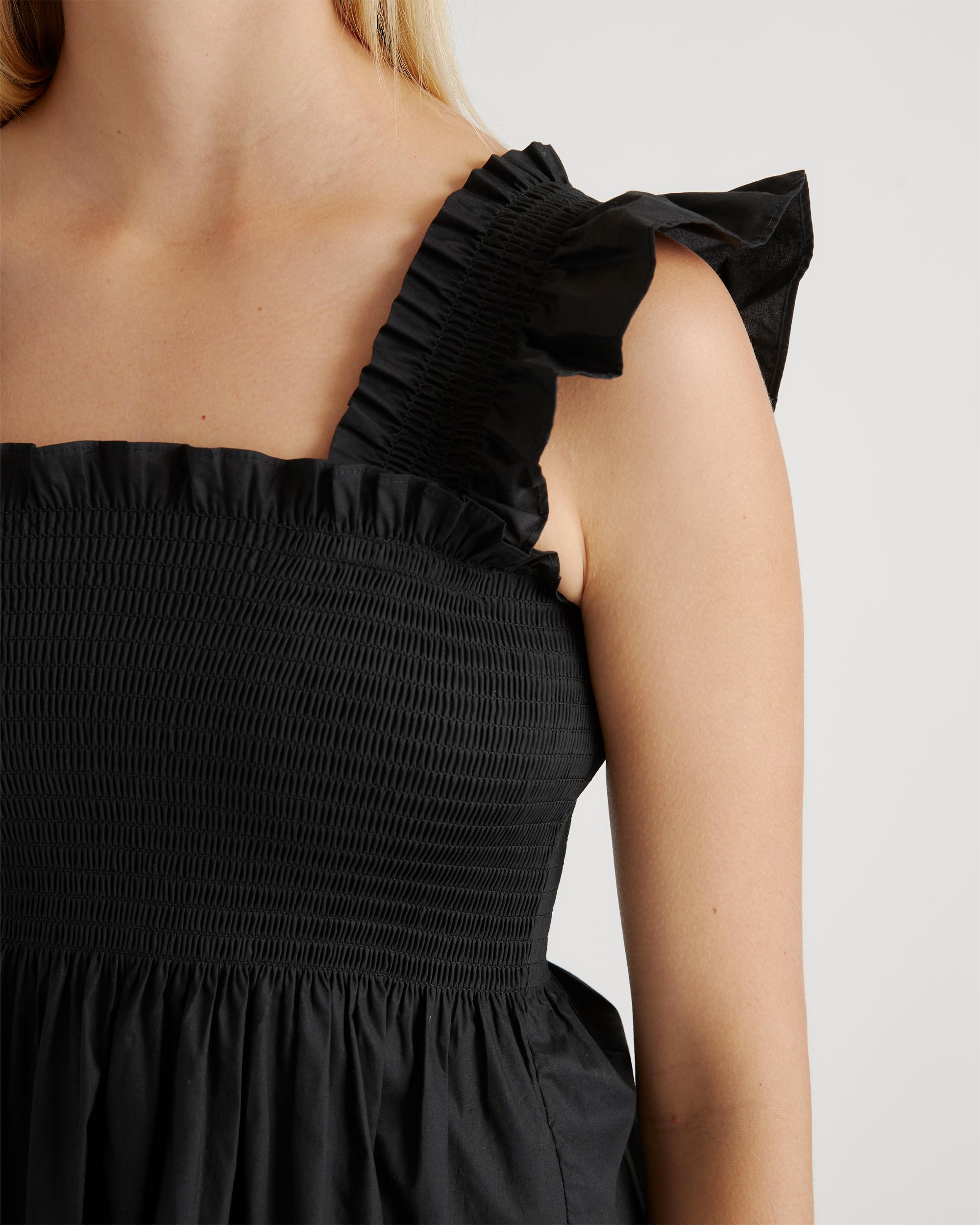 Quince | Women's Smocked Mini Dress Organic Cotton Product Image