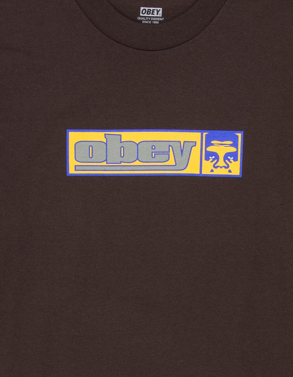 OBEY 90s Icon Mens Tee - BROWN Product Image