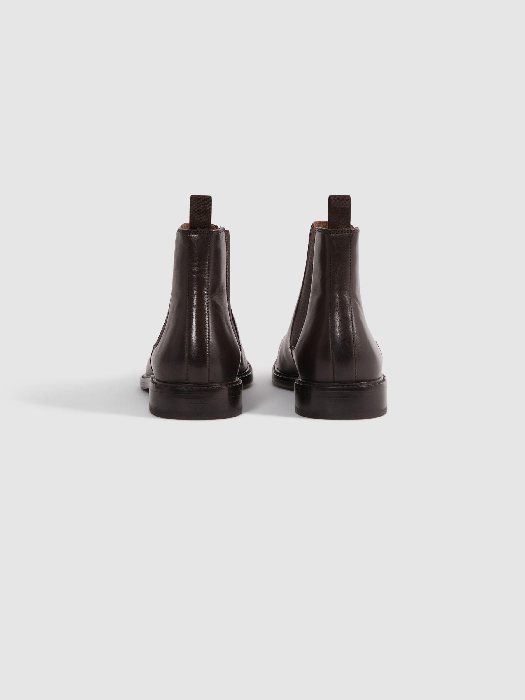 Leather Chelsea Boots in Brown Product Image