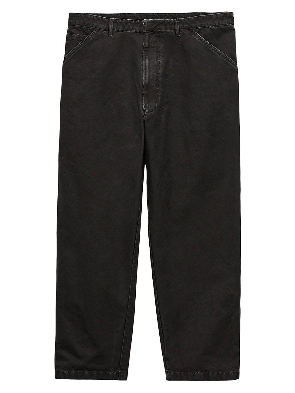 Mens Canvas Straight-Leg Pants Product Image