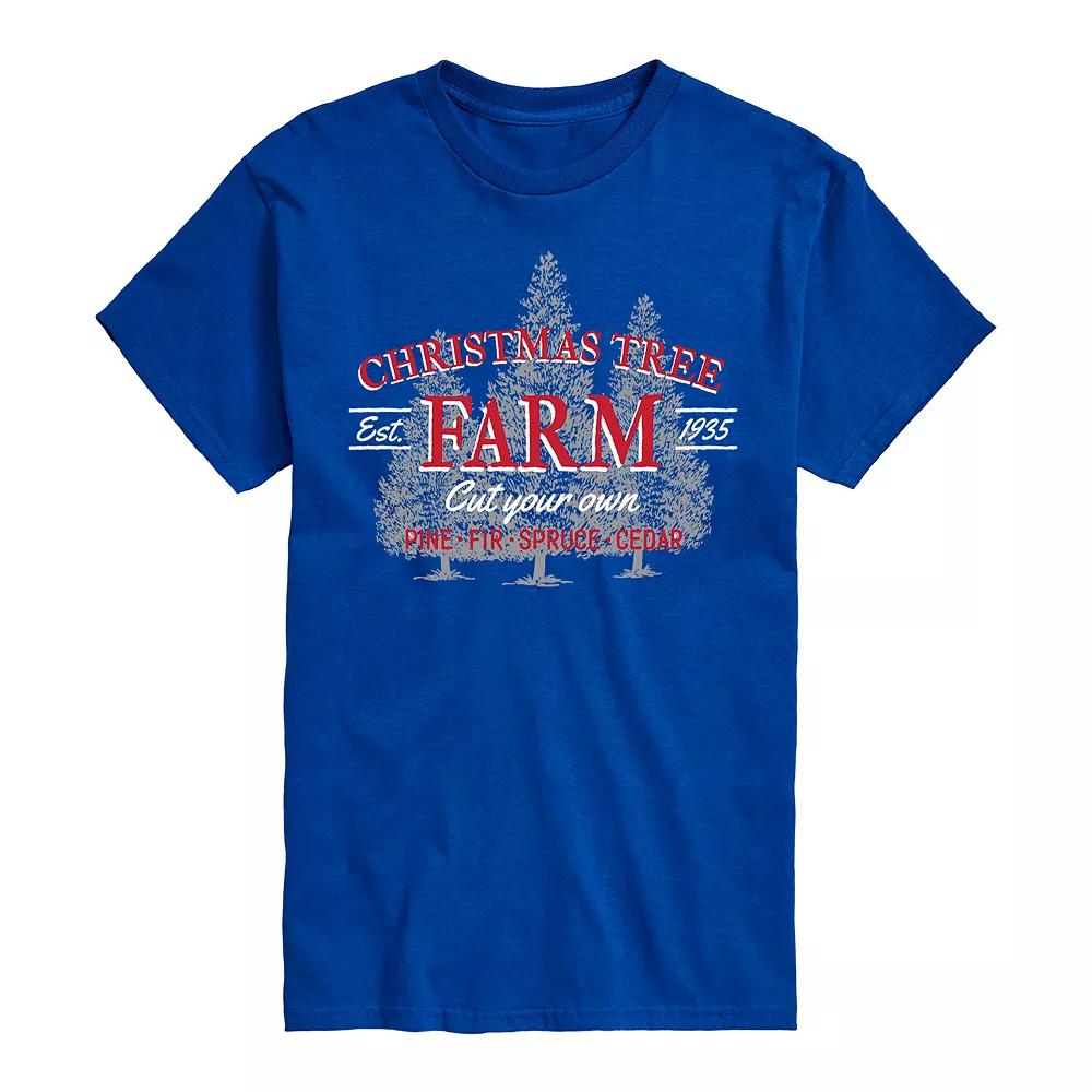 Men's Christmas Tree Farm Sign Tee,  Product Image