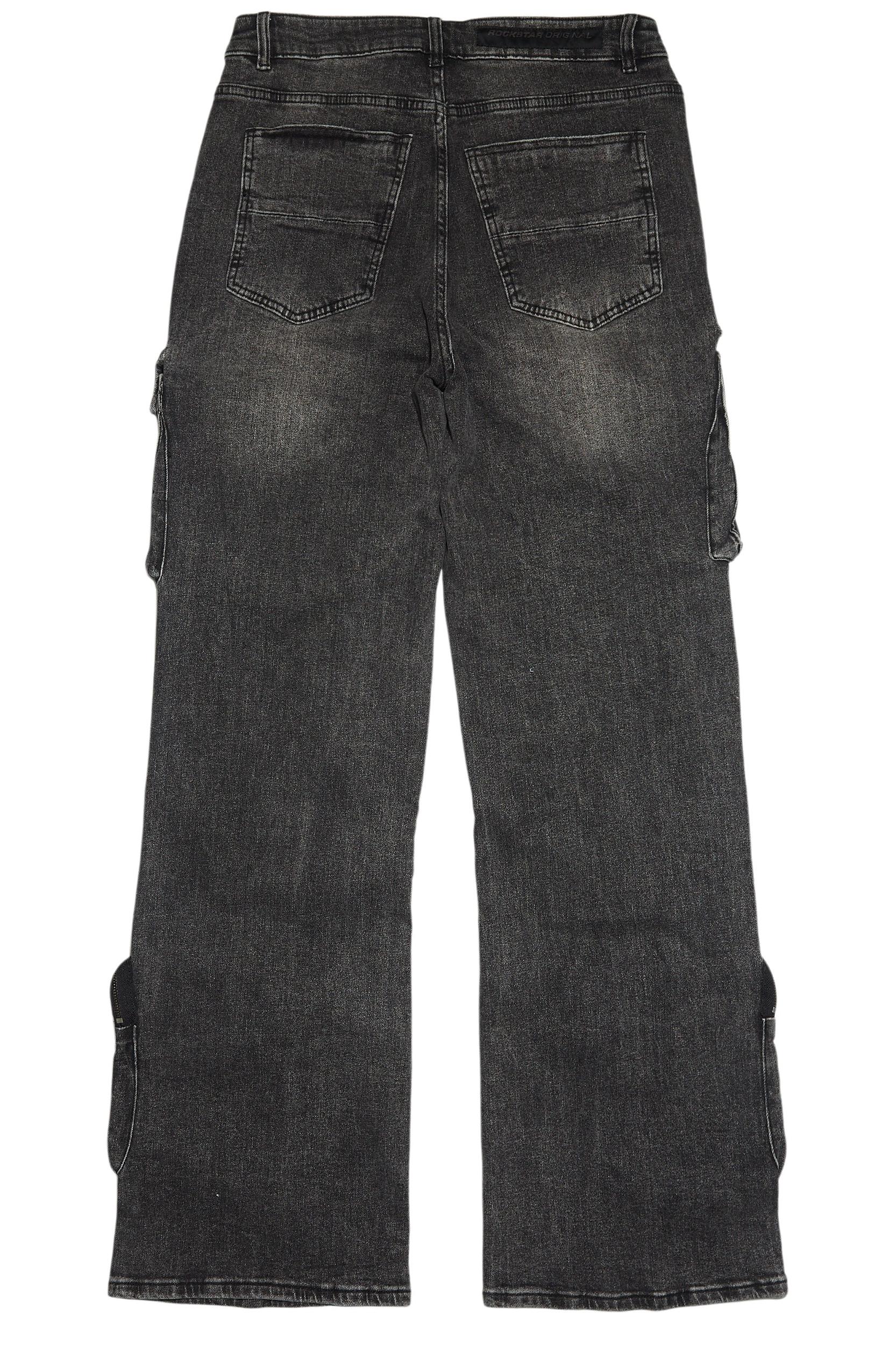 Velo Black Baggy Fit Jean Male Product Image