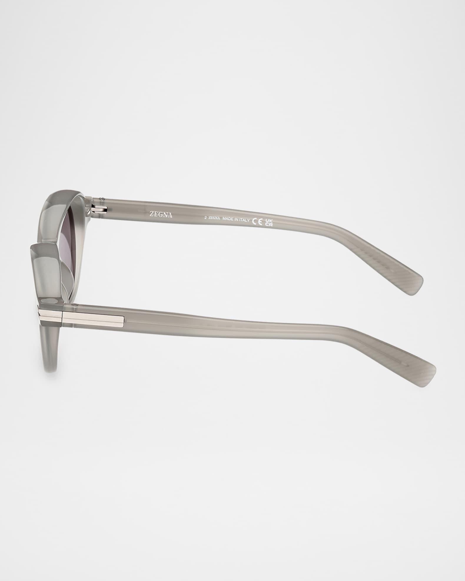 Men's Round Acetate Sunglasses Product Image