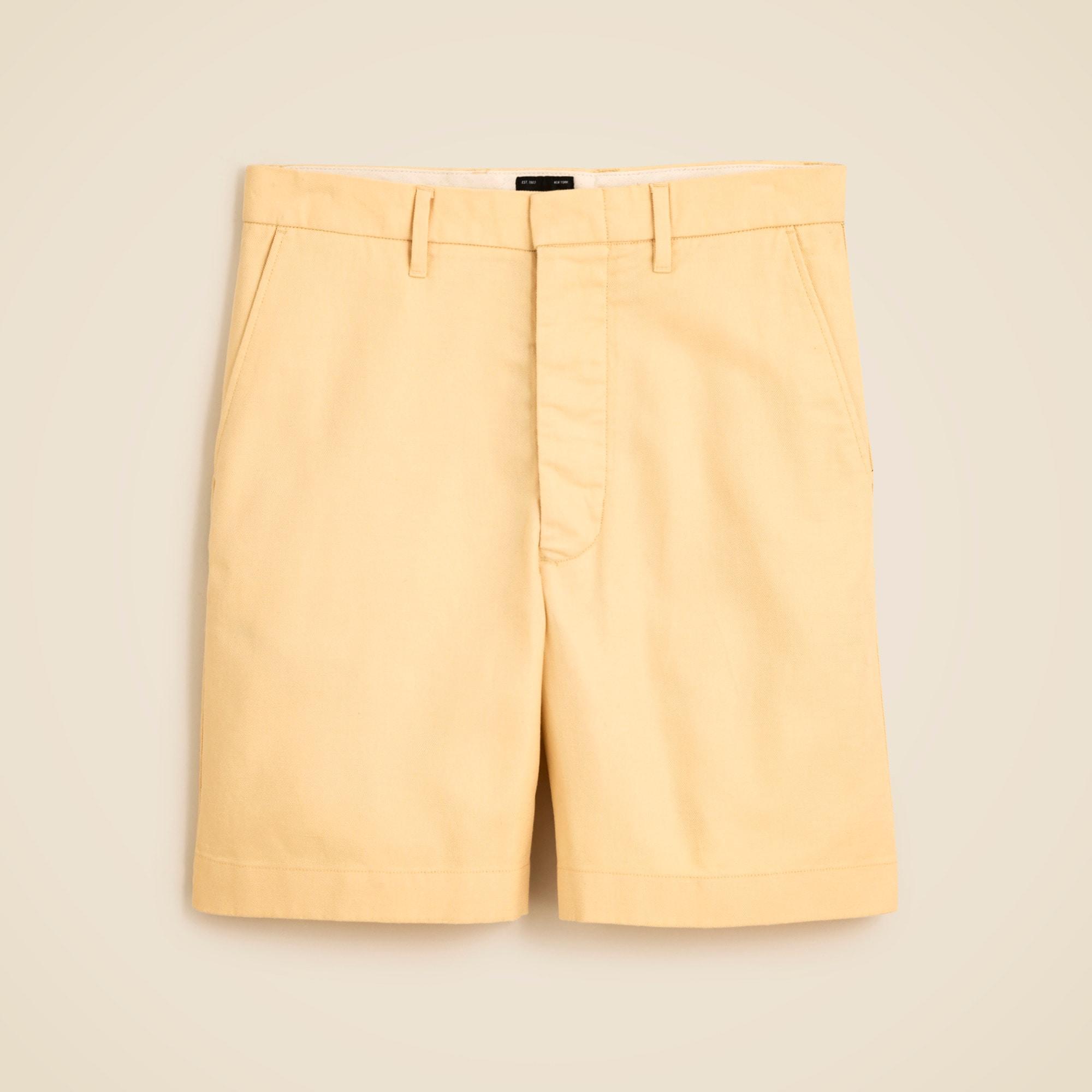 8" cotton-linen blend dress short Product Image