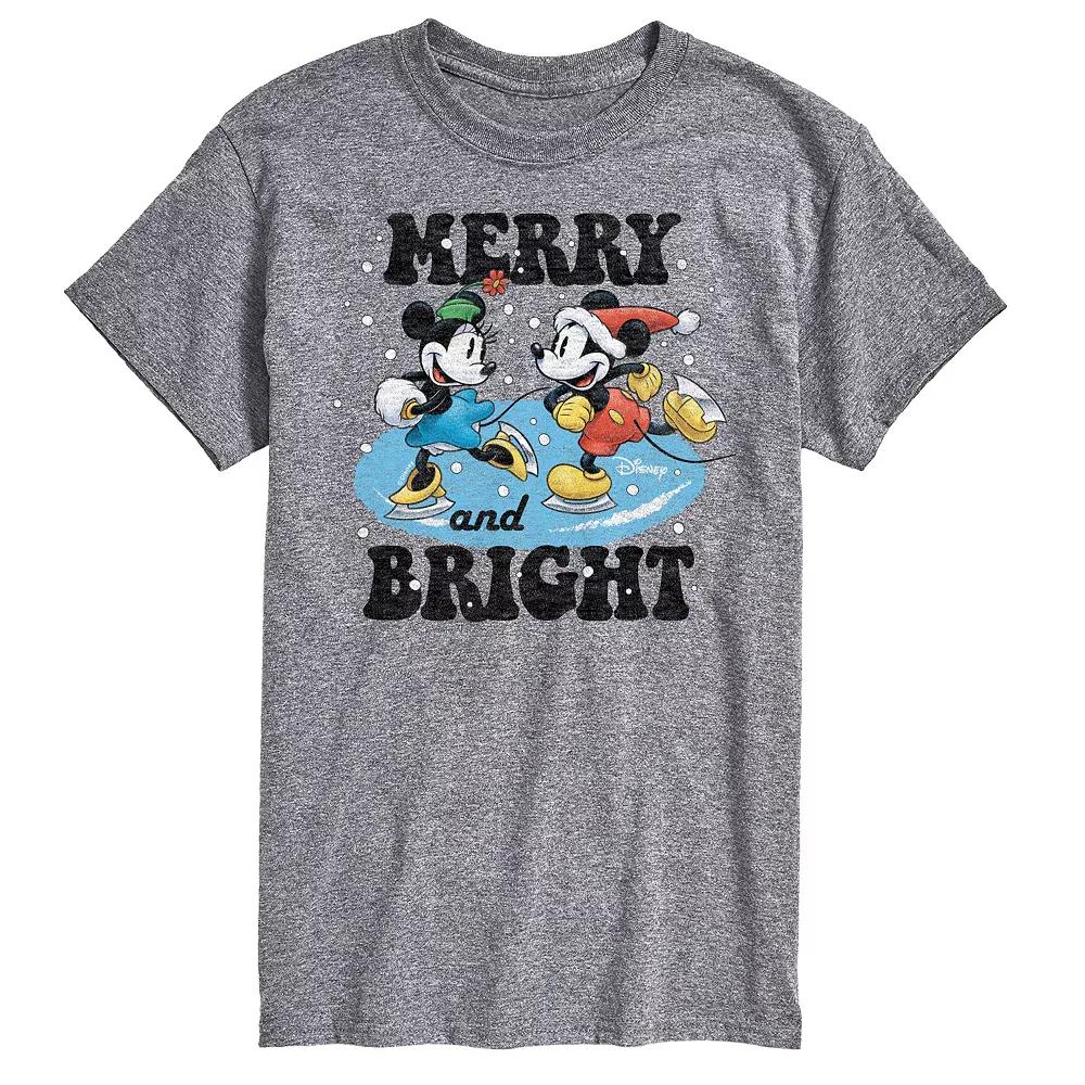 Disney's Big & Tall Merry And Bright Graphic Tee, Men's,  Product Image