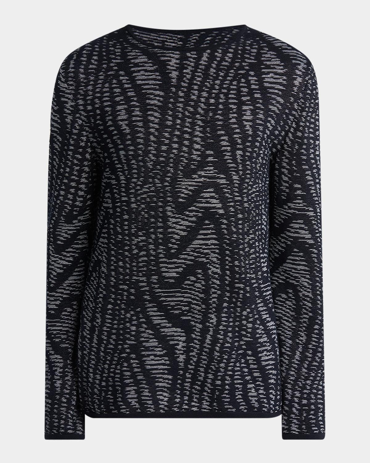 Mens Wave Crewneck Sweater Product Image