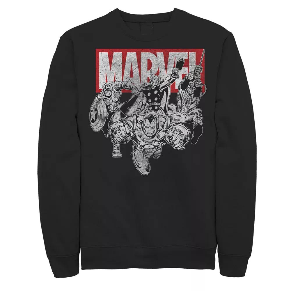 Men's Marvel Iron Man Vintage Comic Sweatshirt,  Product Image