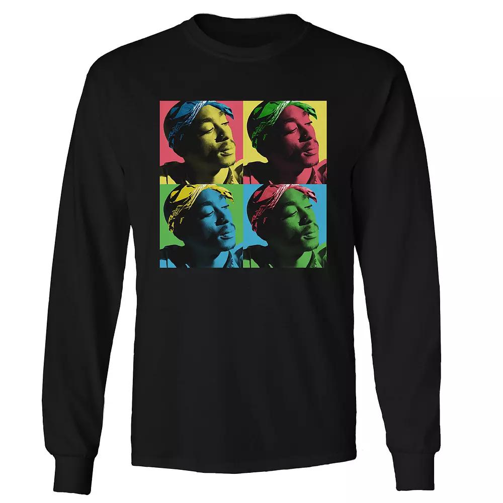 Men's Tupac PopArt Long Sleeve,  Product Image