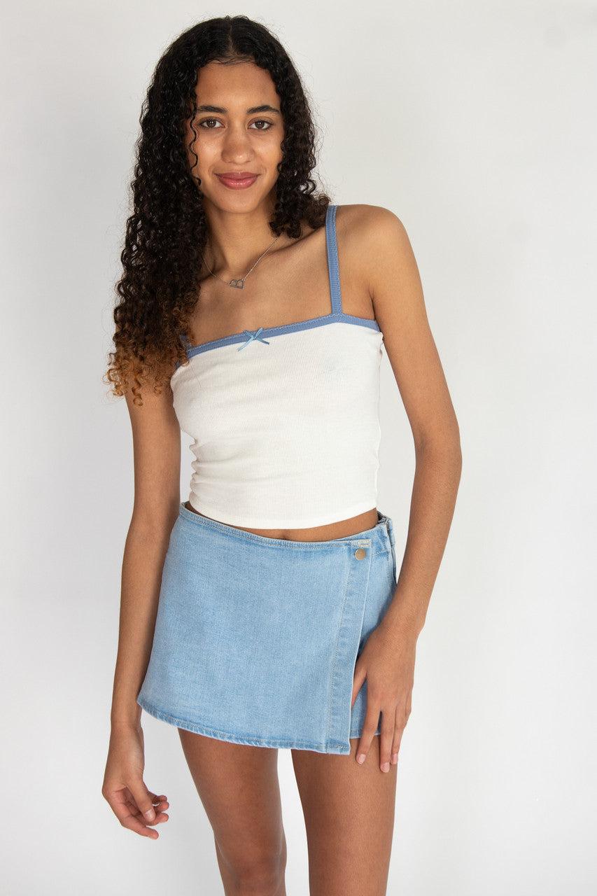 Denim Skort Product Image