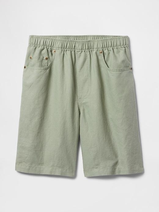 9" Linen-Cotton Easy Shorts Product Image