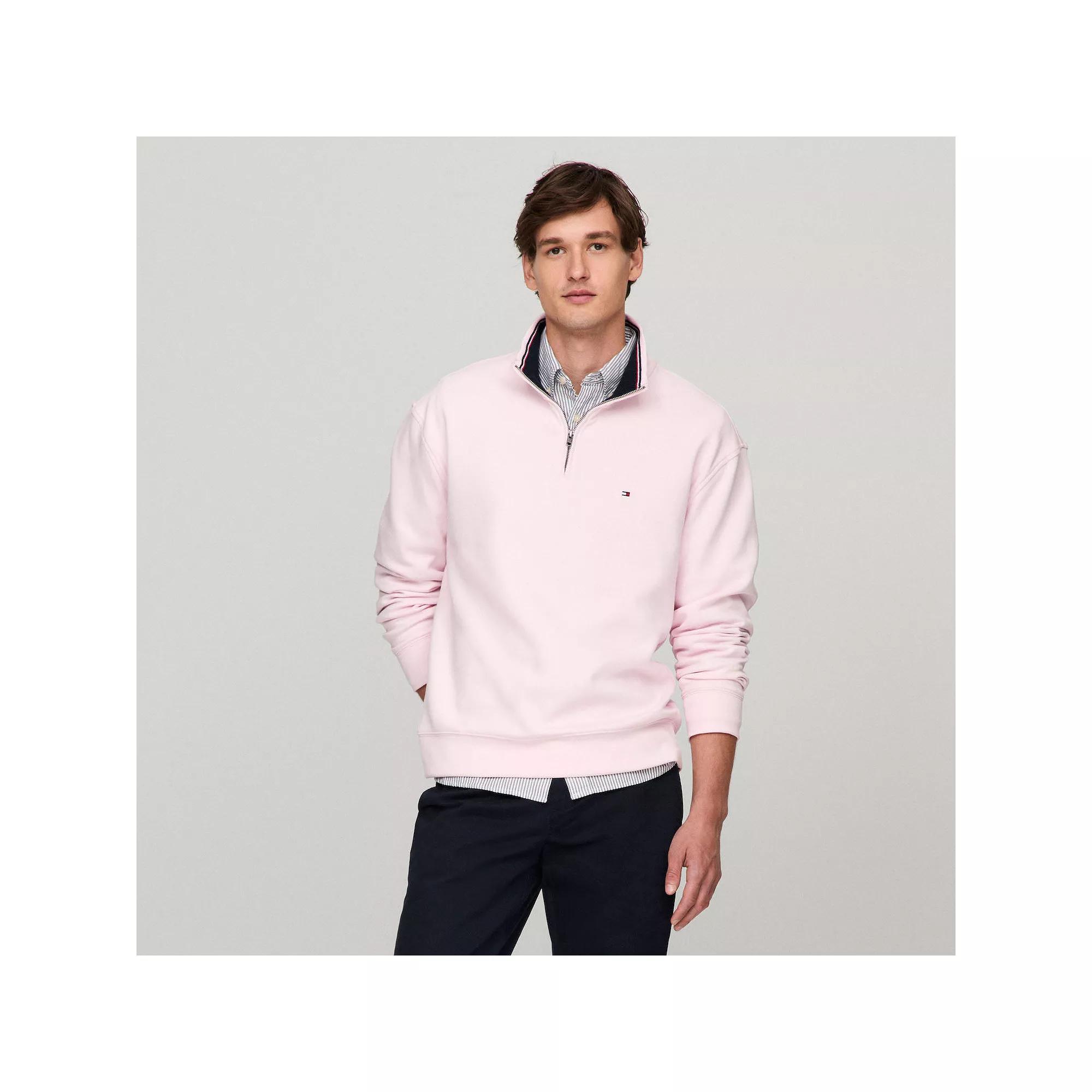 Men's Tommy Hilfiger Logo Quarter-Zip Top,  Product Image