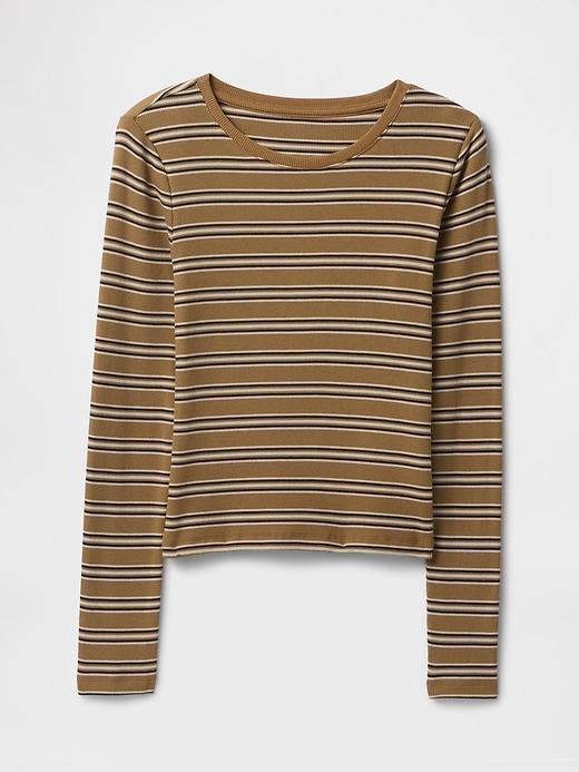 Modern Rib Crop T-Shirt Product Image