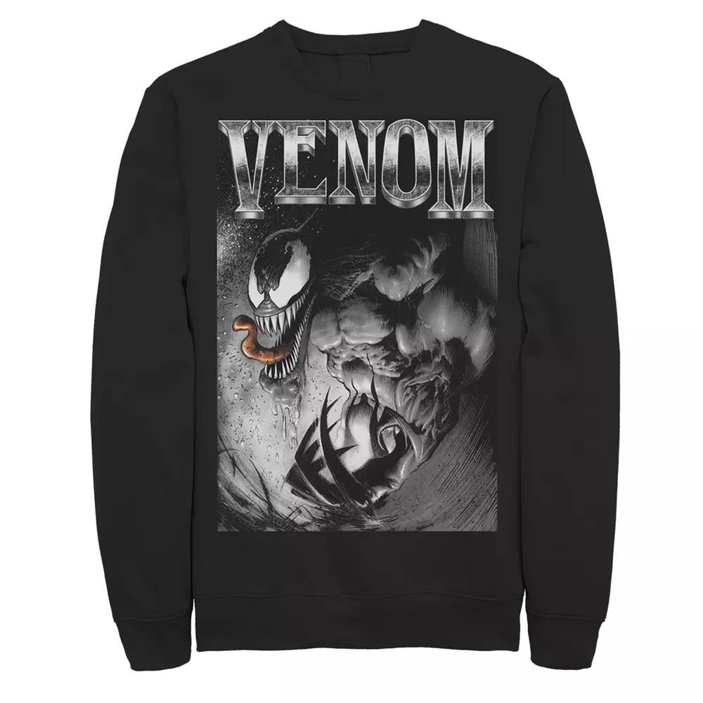 Men's Marvel Venom Salivating Metal Type Fleece,  Product Image