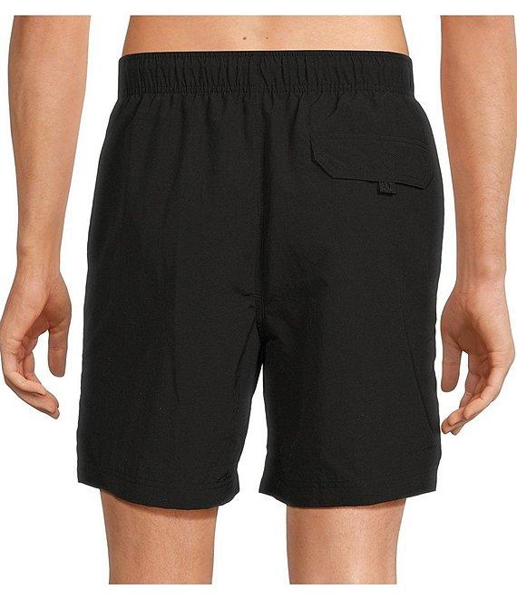 Roundtree & Yorke Aqua-Charter 7#double; Solid Swim Trunks Product Image