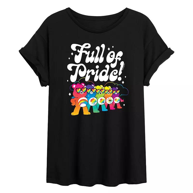 Juniors Care Bears Full Of Pride Oversized Tee, Girls Product Image