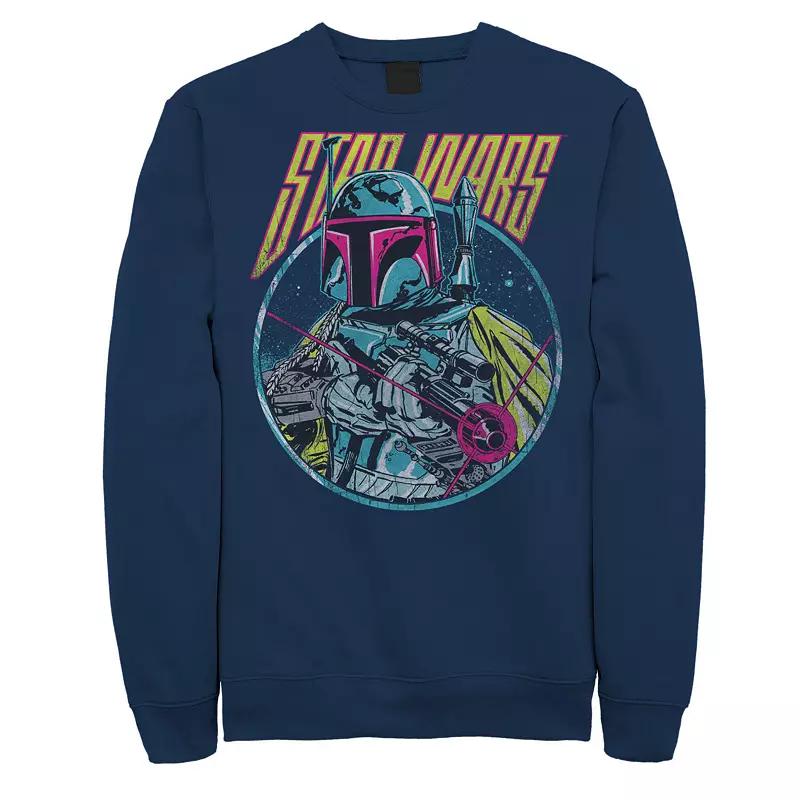 Disney's Star Wars Men's Boba Fett Blaster Badge Fleece, Size: 3XL Tall, Blue Product Image