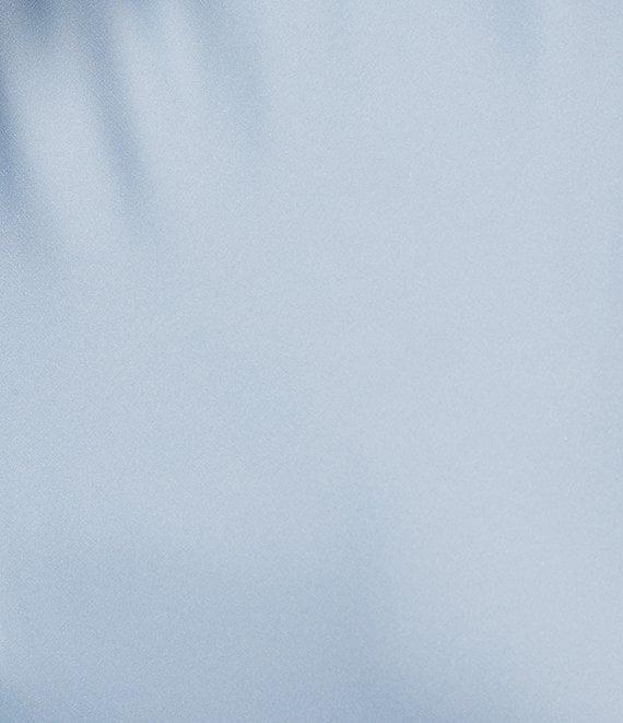 Midnight Doll Satin V-Neck Sleeveless Back Drape Dress Product Image