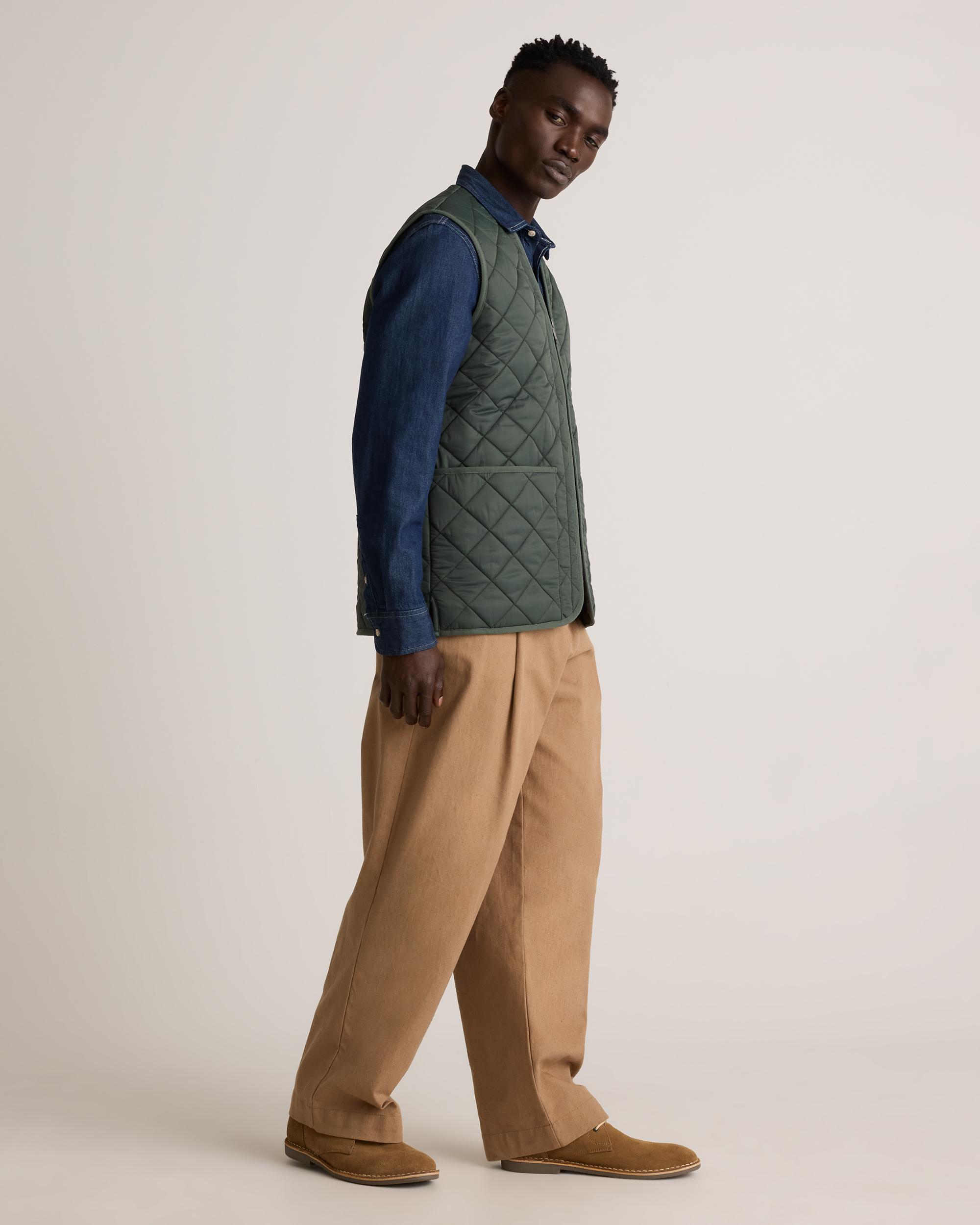 Quince | Men's Featherless Quilted Fleece-Lined Liner Vest Nylon Product Image