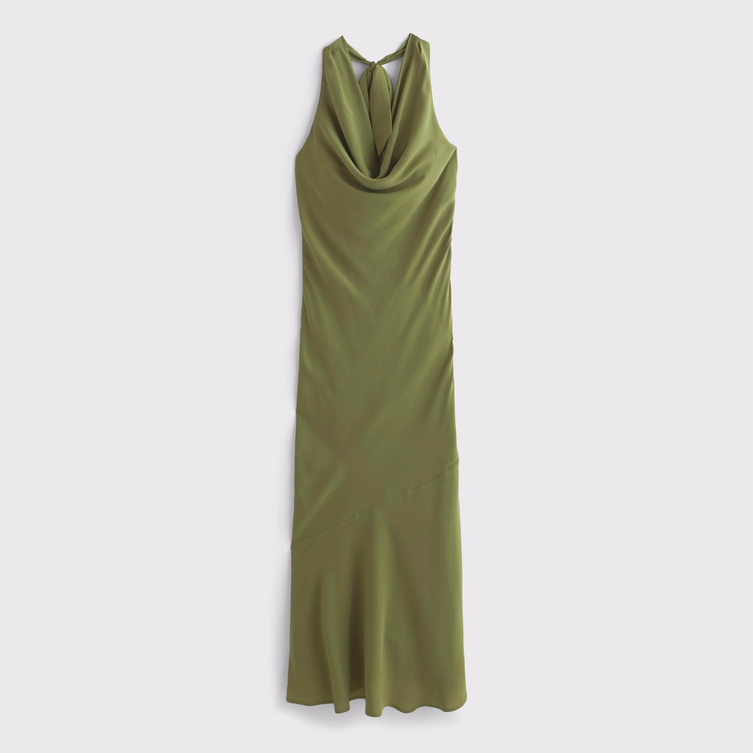 Cowl Halter Maxi Dress Product Image