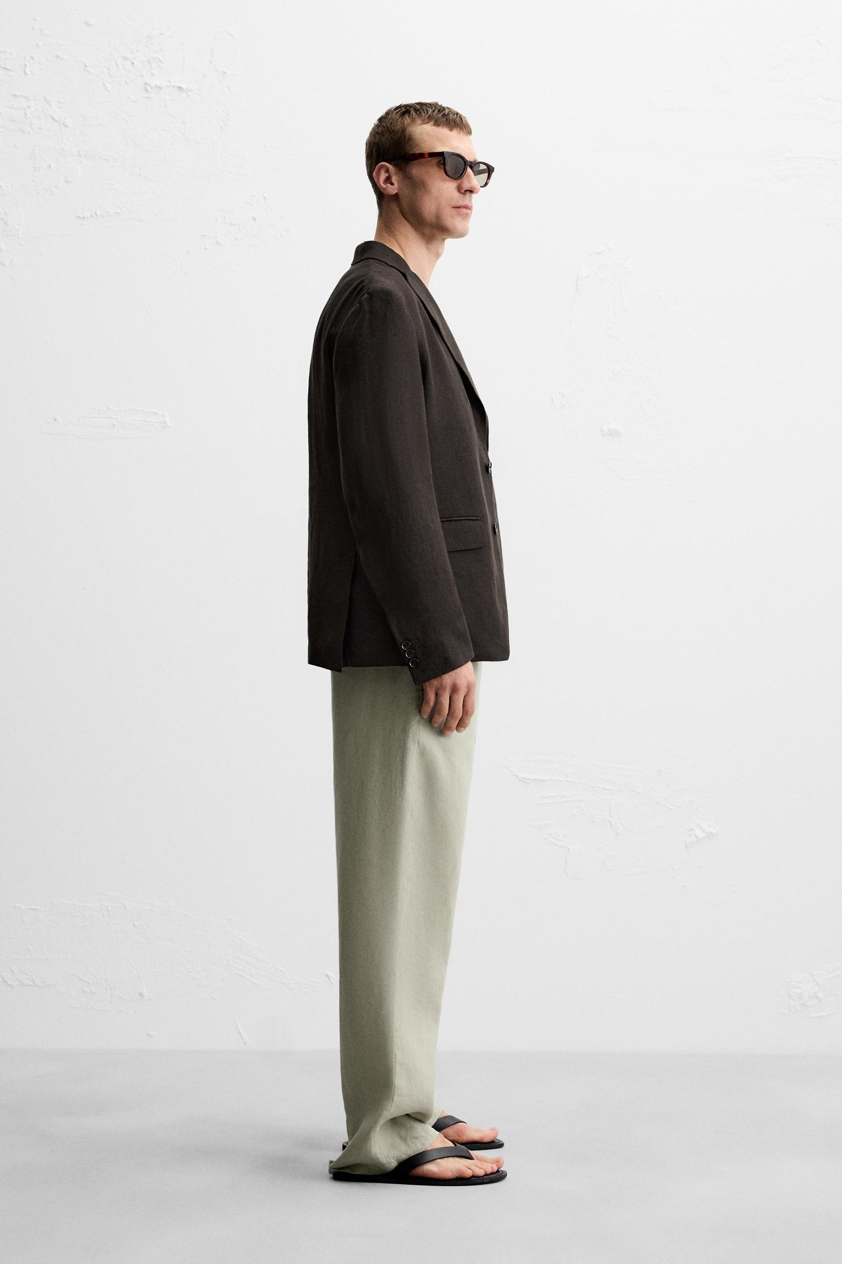 100% LINEN BLAZER Product Image