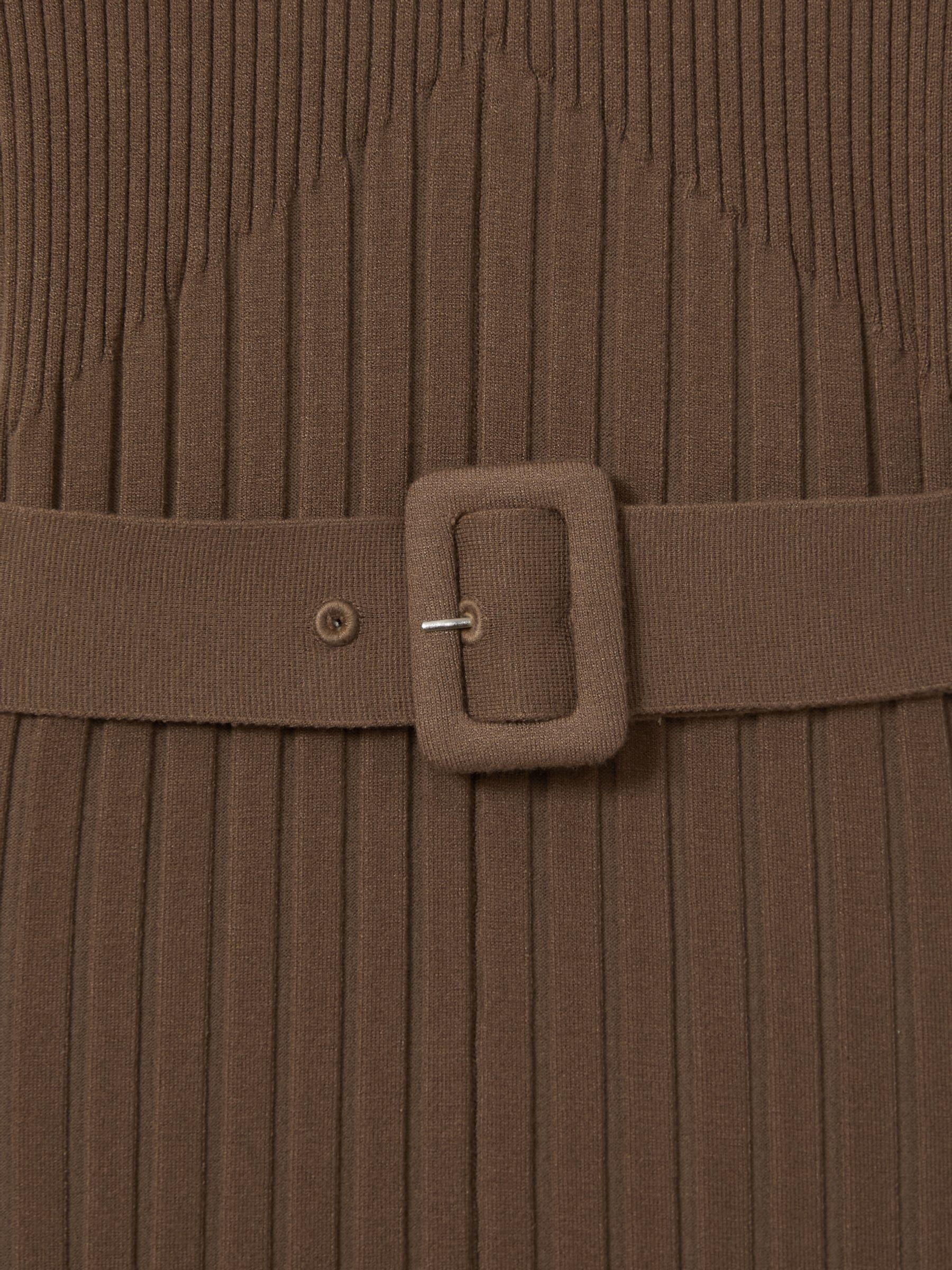 Petite Jersey Twist-Detail Midi Dress in Grey Product Image