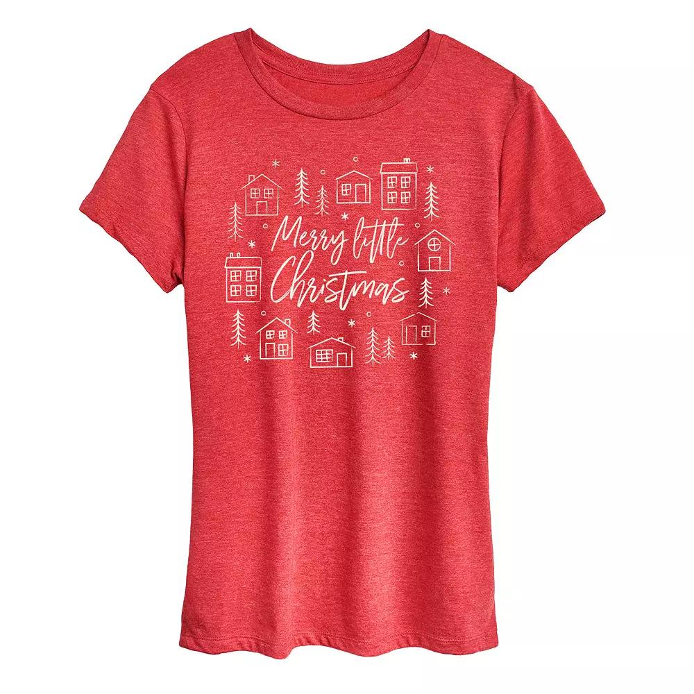 Women's Merry Little Christmas Graphic Tee,  Product Image