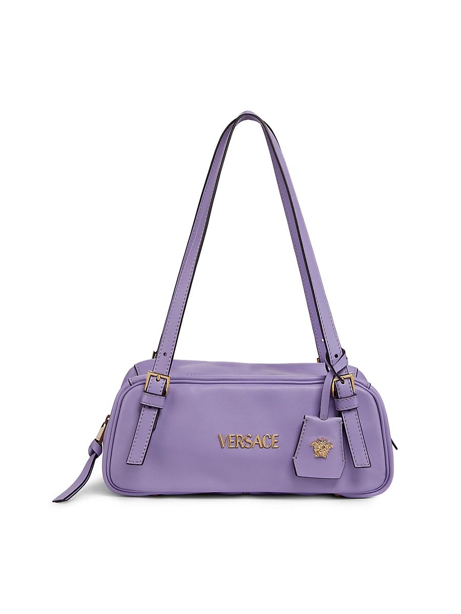 Womens Tag Bowling Leather Shoulder Bag Product Image