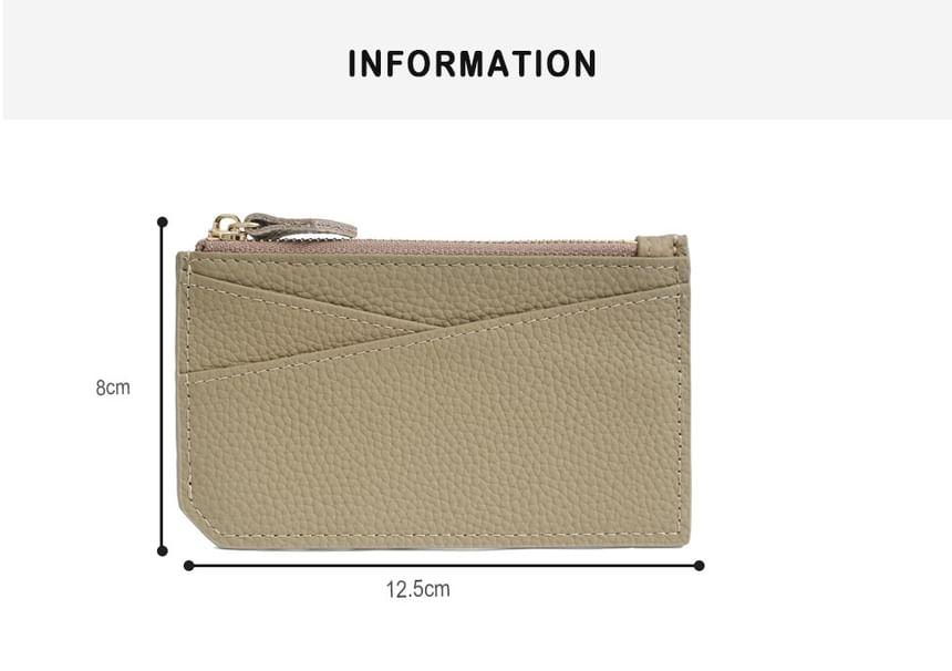 Plain Genuine Leather Card Holder Product Image