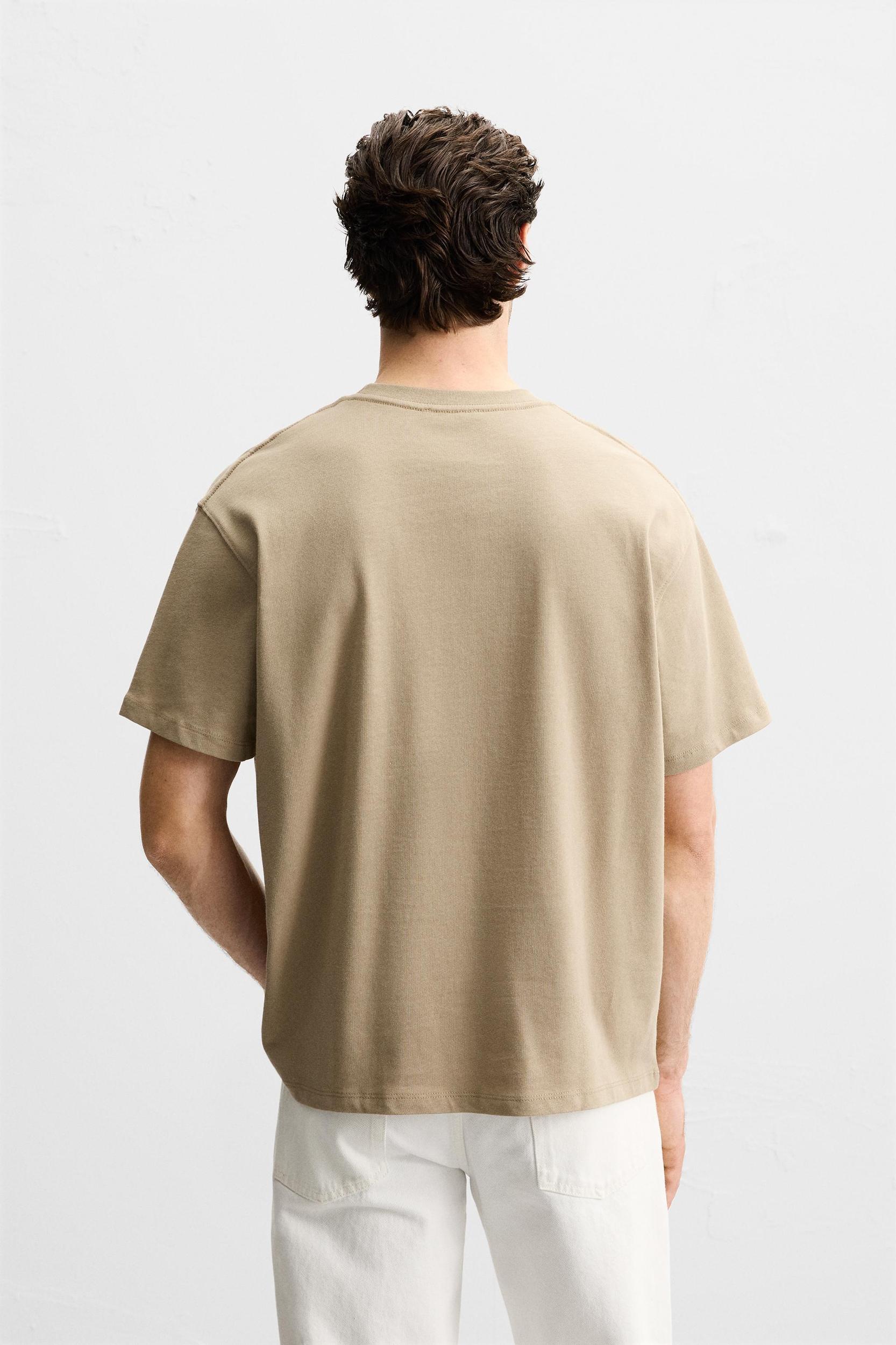 T-SHIRT WITH TONAL EMBROIDERY Product Image