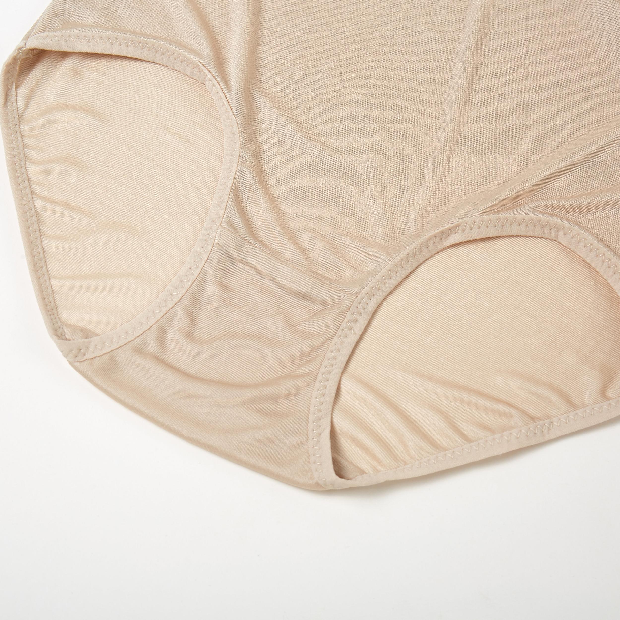 Knitted Silk High Rise French Cut Panties | Bourbon Milk Punch | Shimmer Collection Product Image