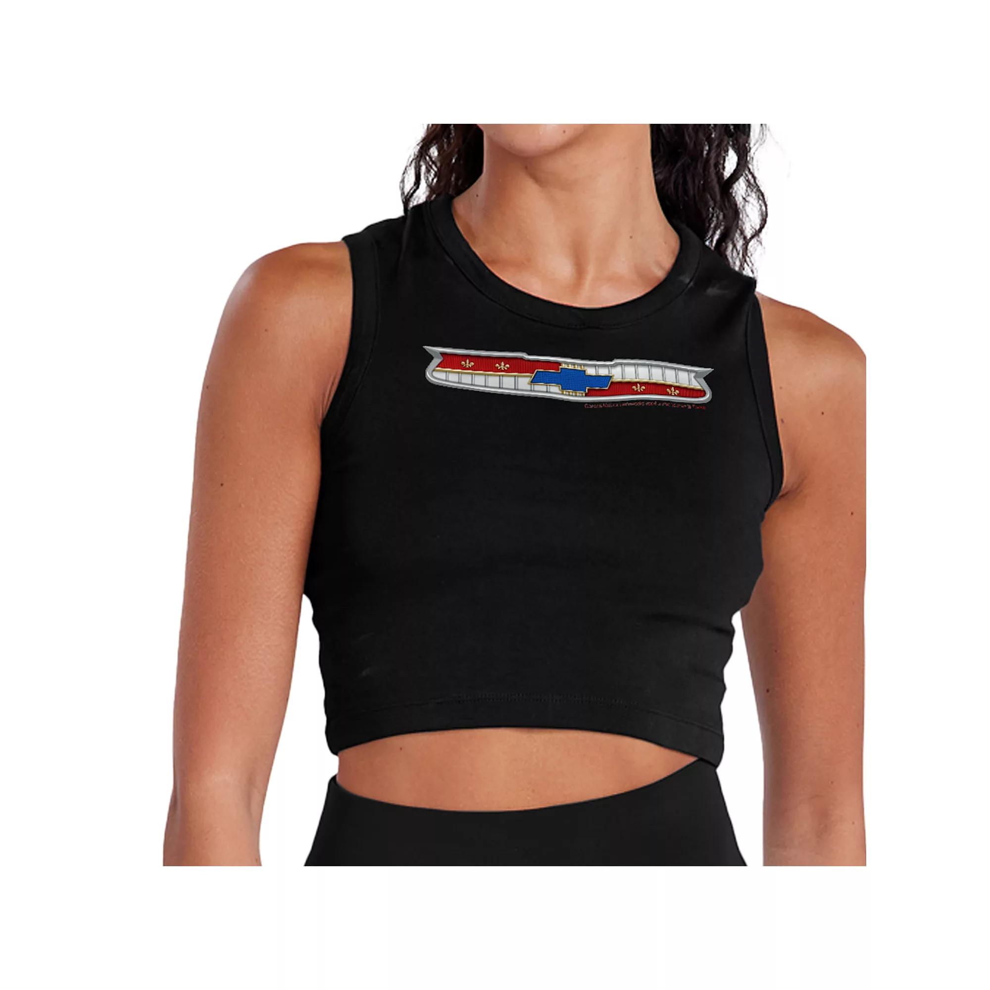 Juniors Women of Wrestling Official Logo Cropped Tank, Girls Product Image