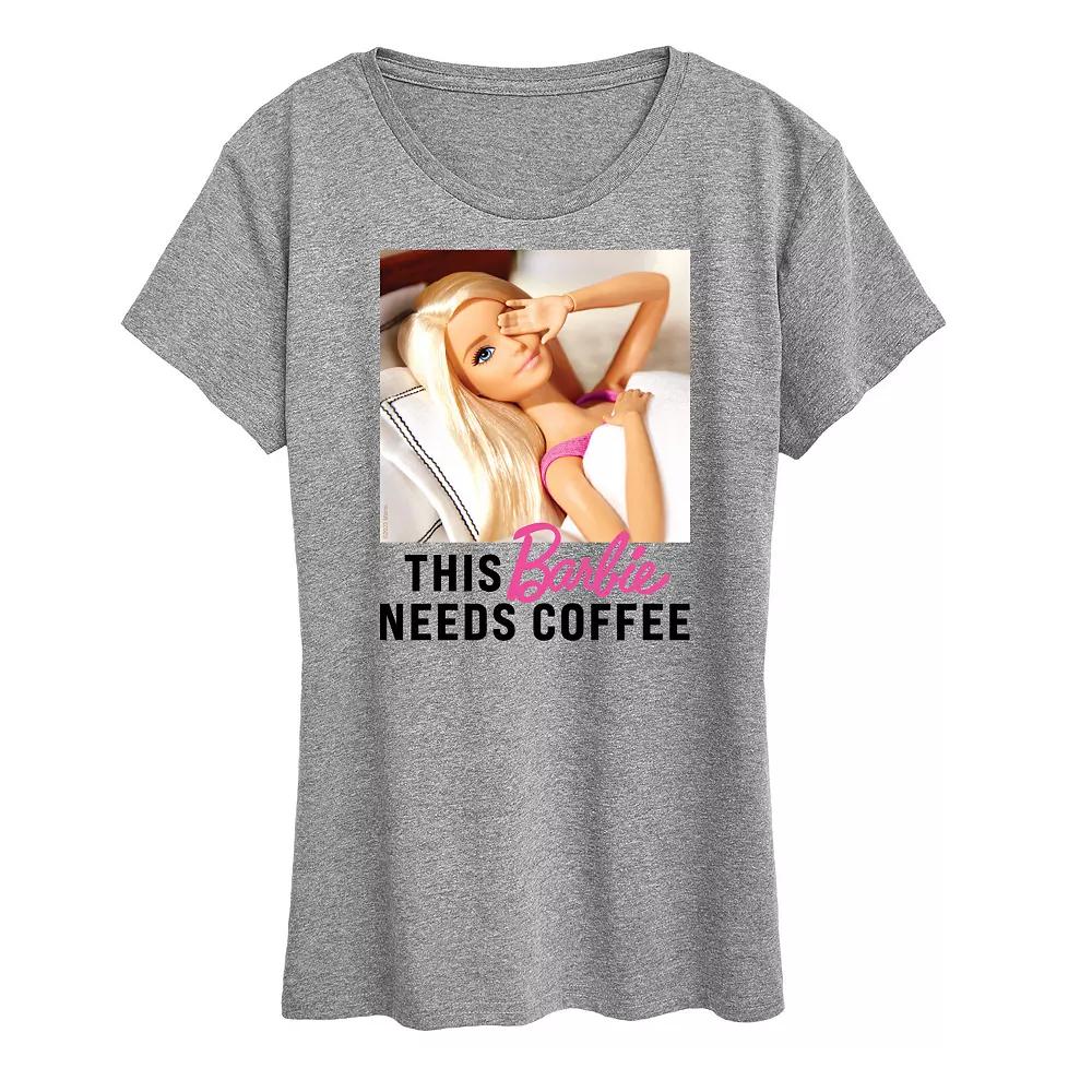Women's Barbie® Needs Coffee Graphic Tee, Girl's,  Product Image