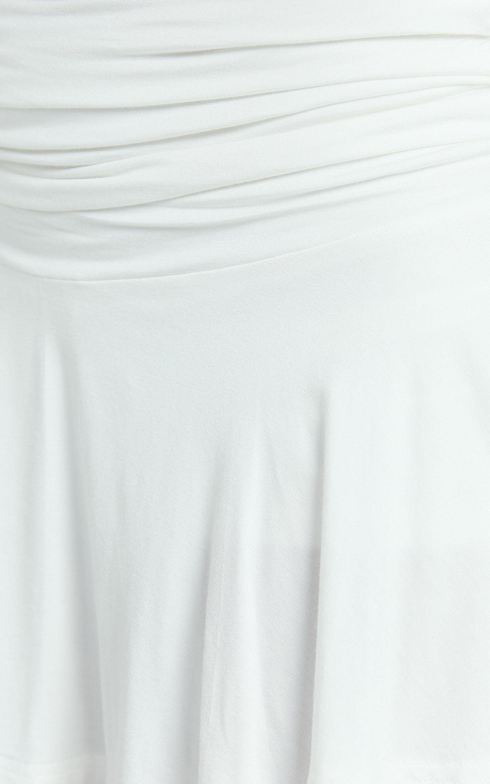 Chrissie Skort - High Waist Tennis Skort in White Product Image