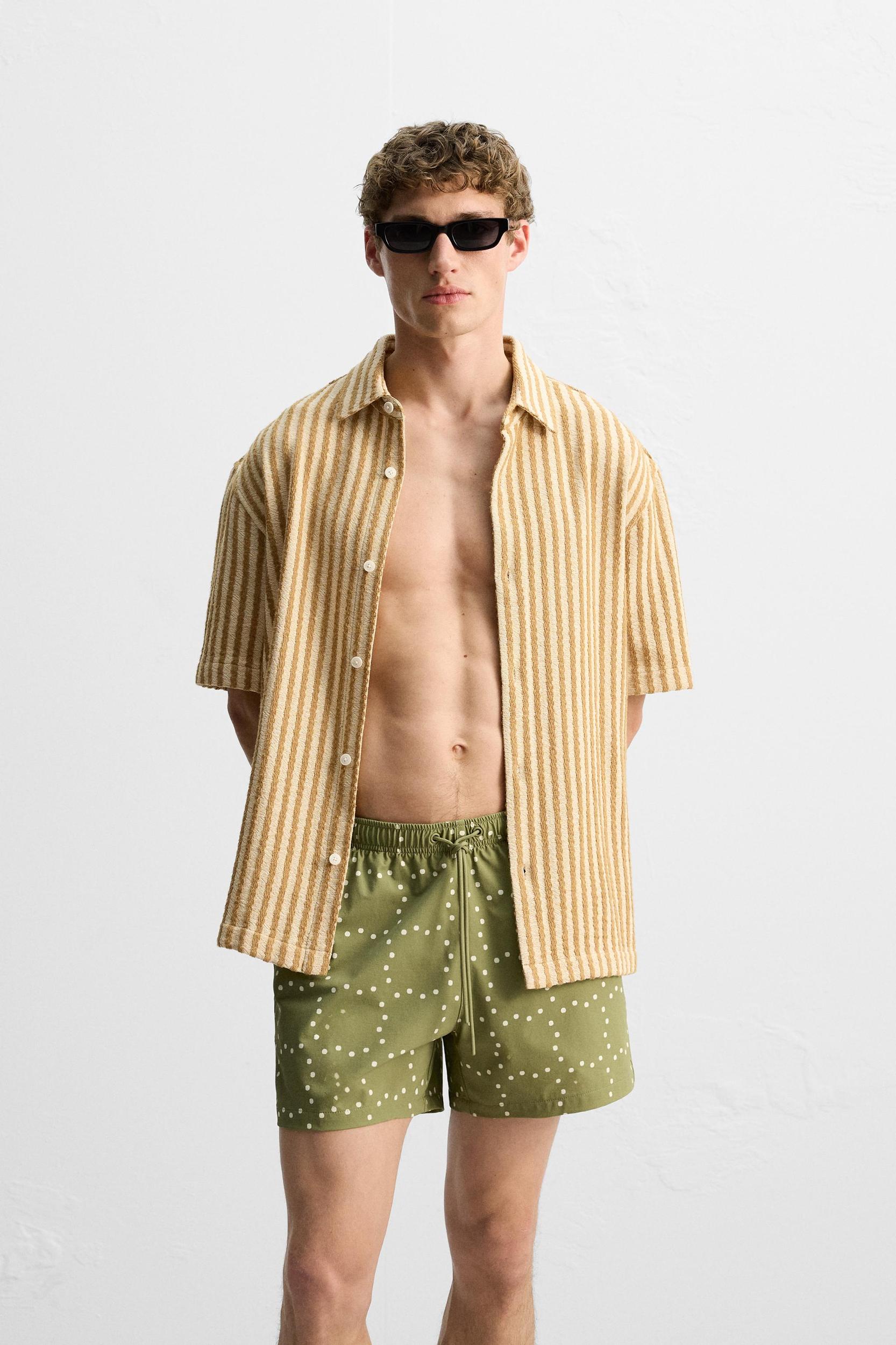 ABSTRACT PRINT MID-LENGTH SWIMSUIT Product Image