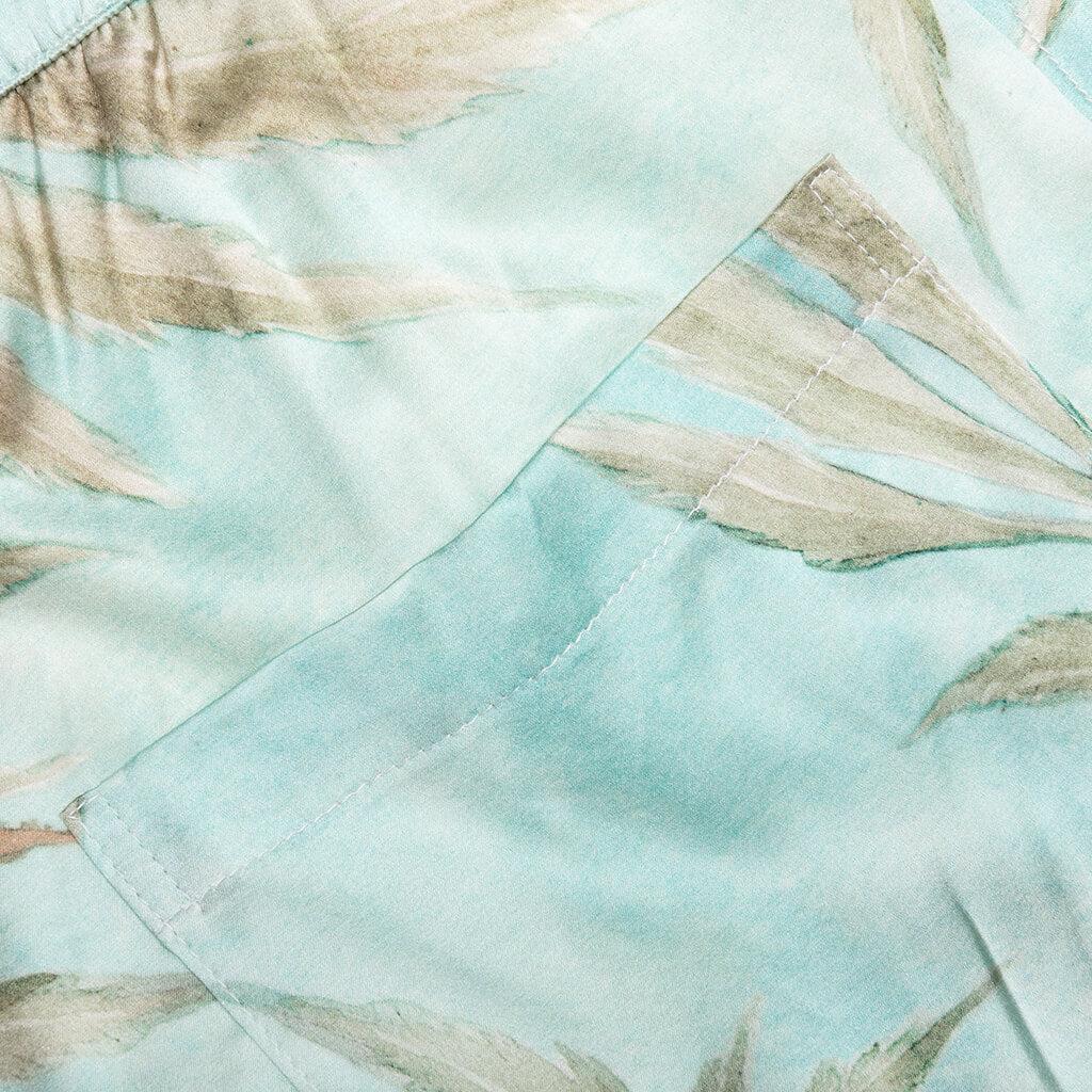 Hemp Leaves Silk Shorts - Hemp Print Male Product Image