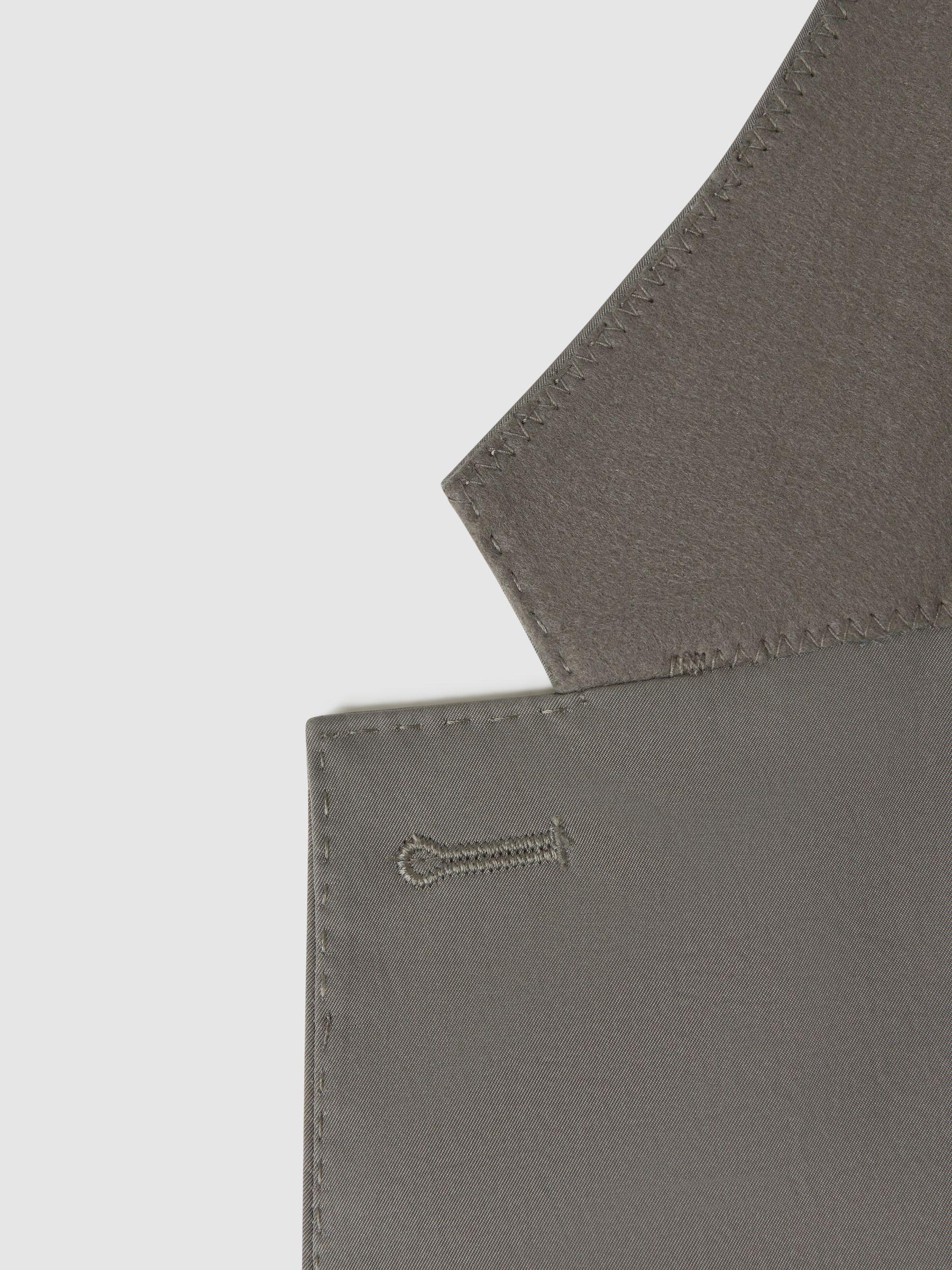 Single Breasted Technical Slim Fit Blazer in Khaki Product Image