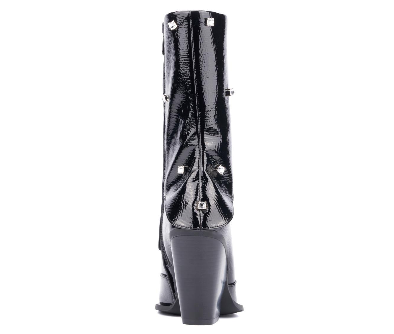 Women's Olivia Miller Bling Mid Calf Booties Product Image