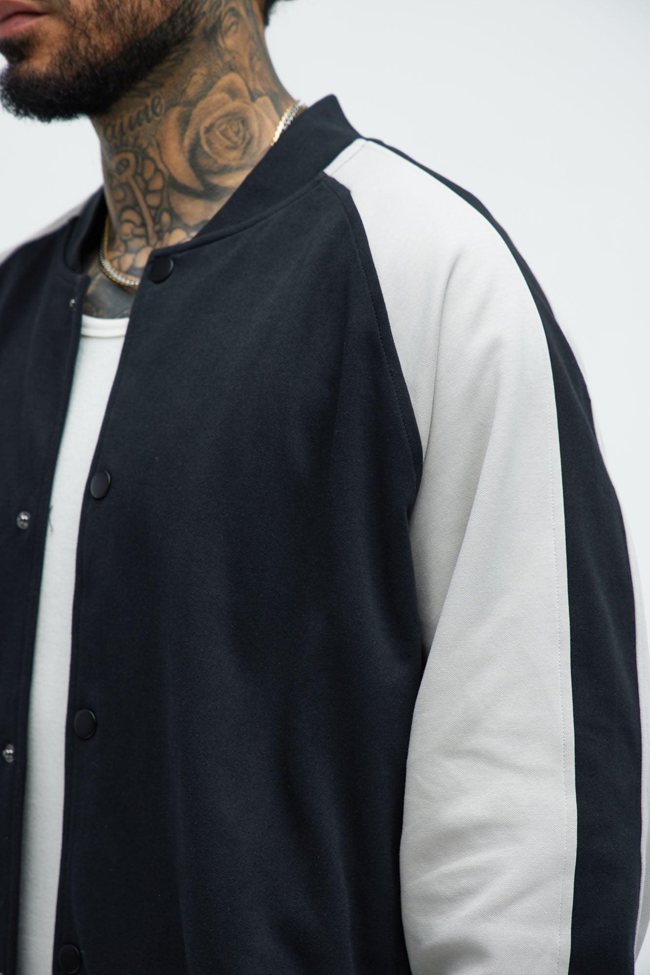 Ryan Interlock Bomber Jacket - Black Product Image