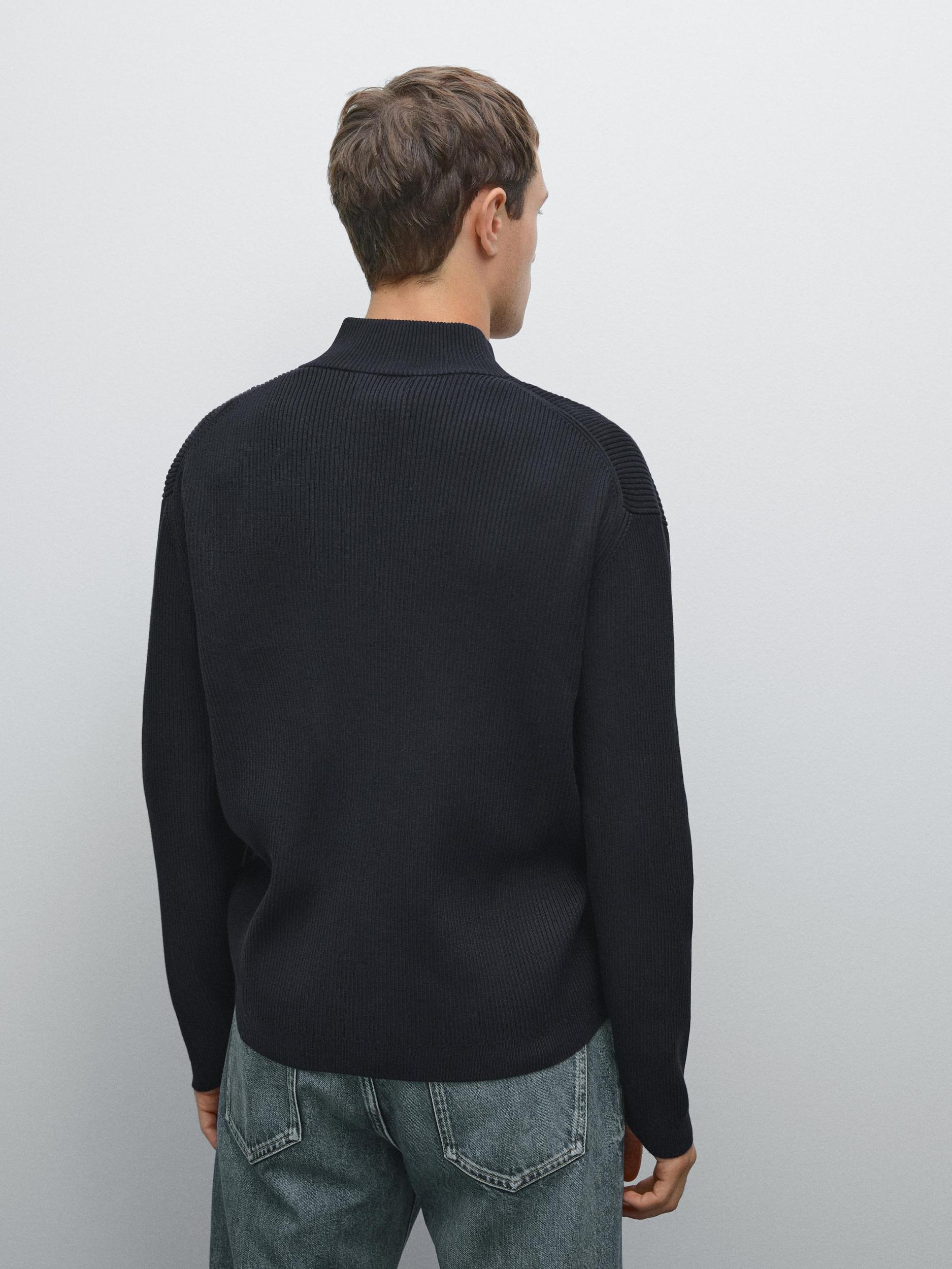 100% cotton zip cardigan Product Image