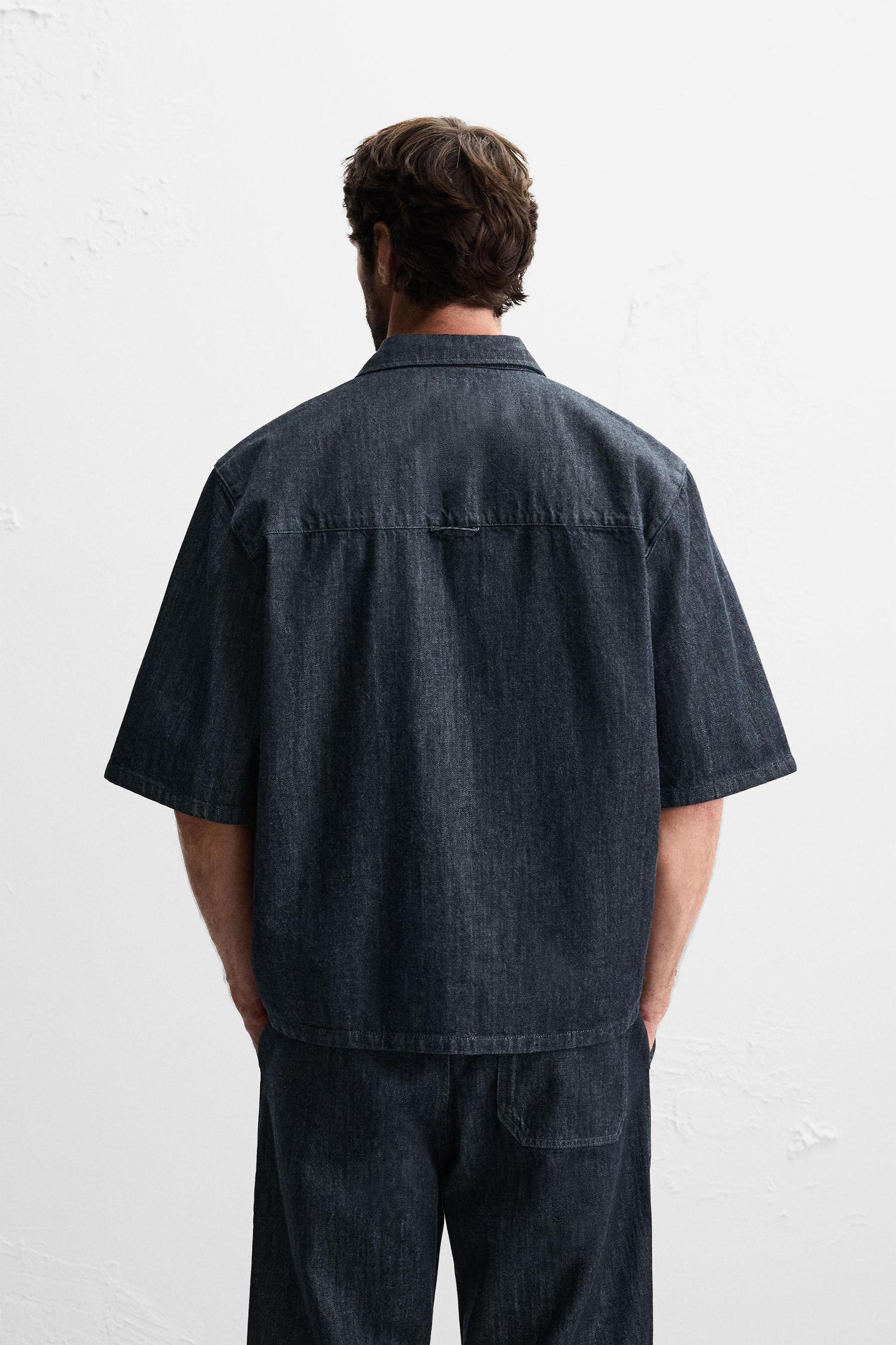 RELAXED FIT DENIM SHIRT Product Image