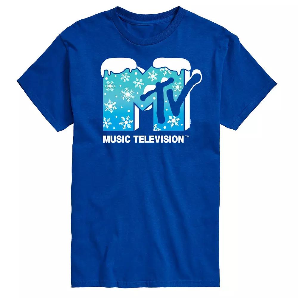 Big & Tall MTV Snowflakes Logo Graphic Tee, Men's,  Product Image