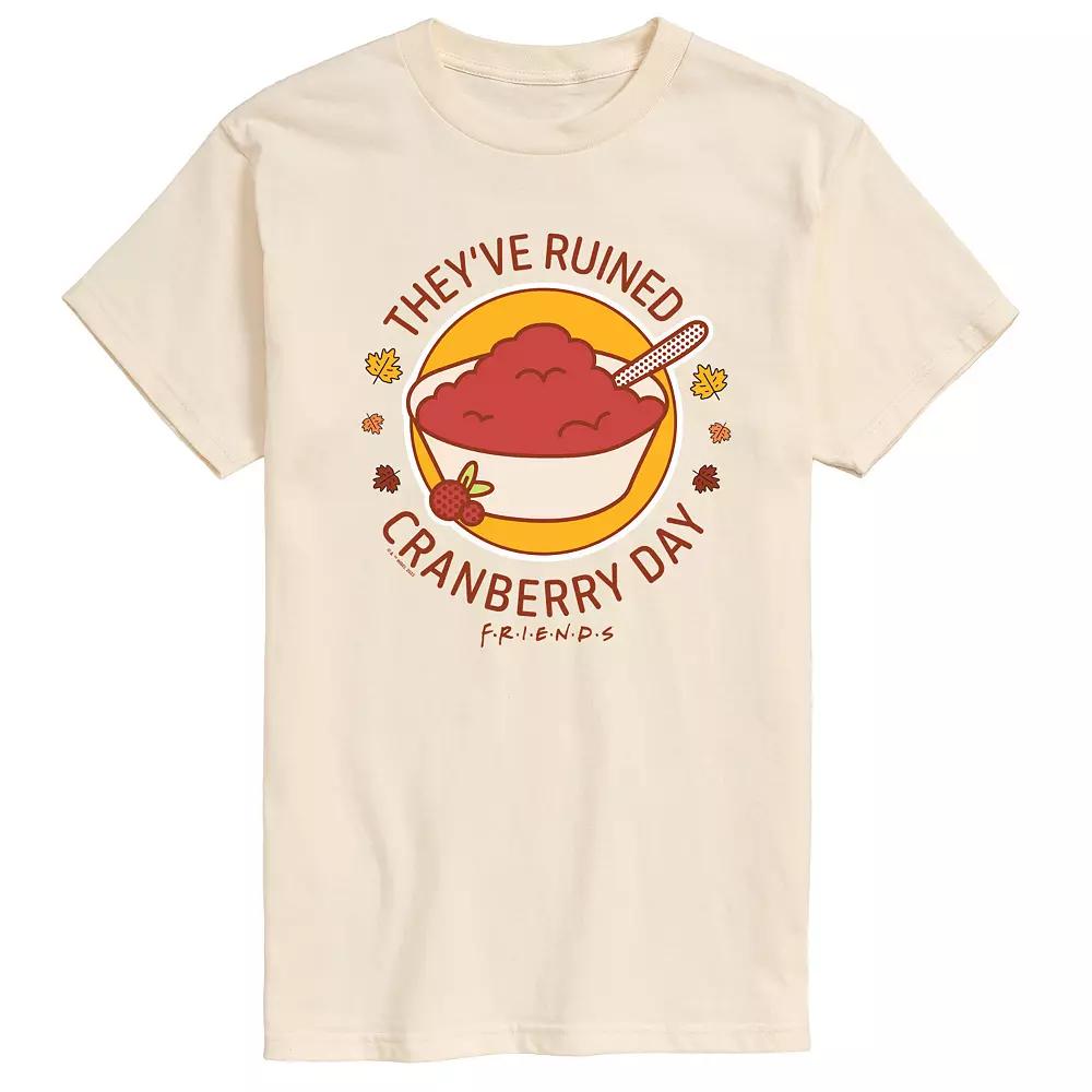 Men's Friends They've Ruined Cranberry Day Graphic Tee,  Product Image