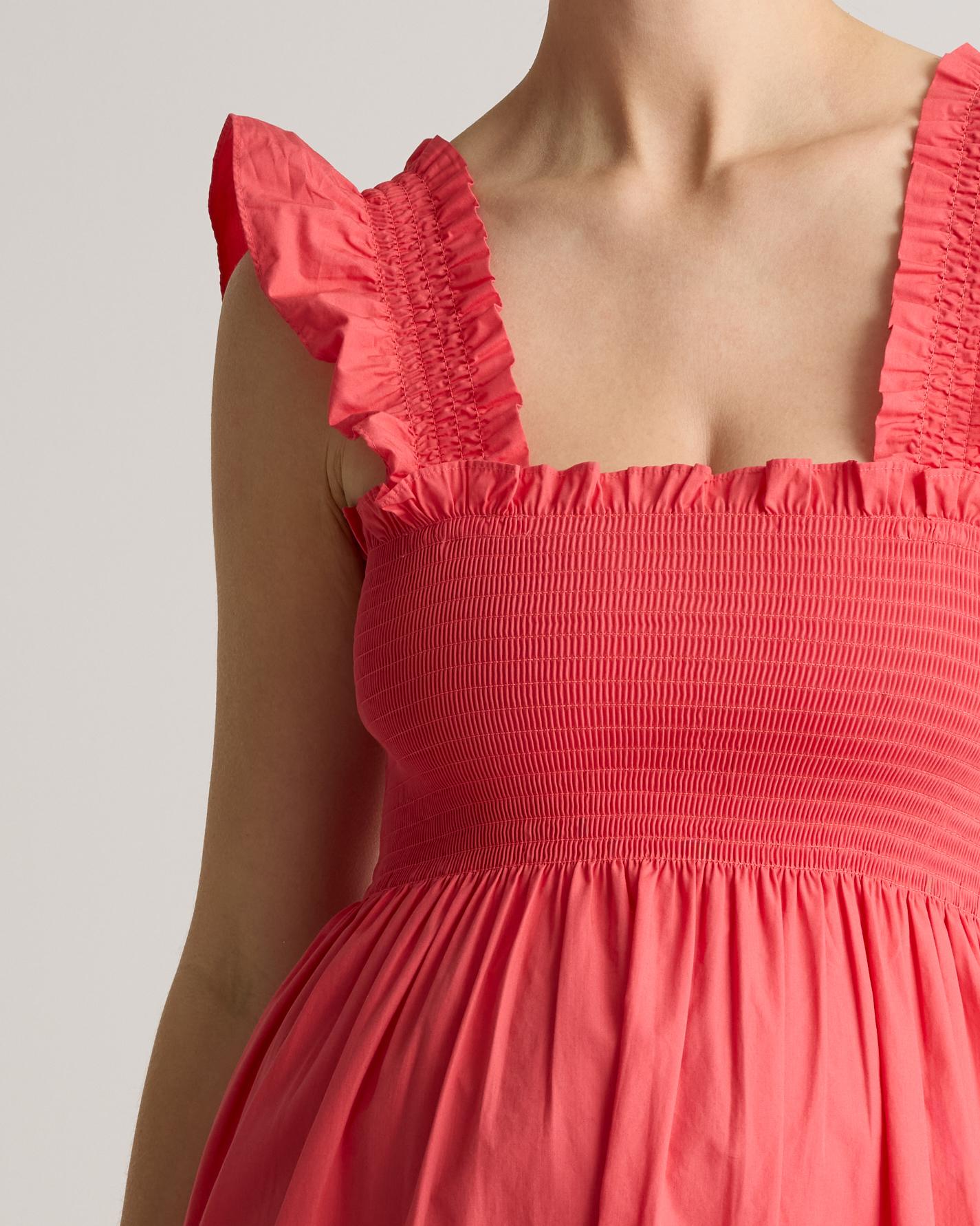 Quince | Women's Poplin Maternity Smocked Midi Dress Size XL, Organic Cotton Product Image