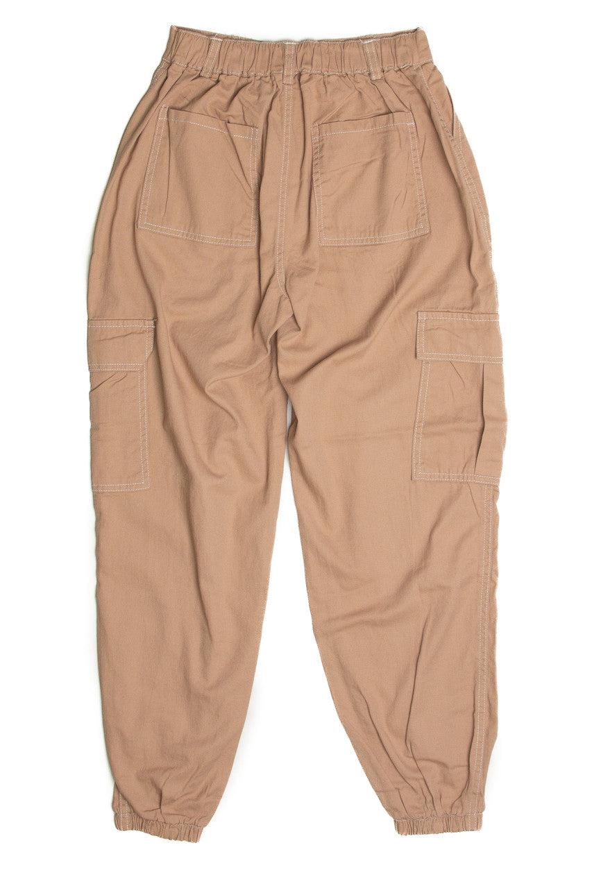 Taupe Cargo Joggers Product Image