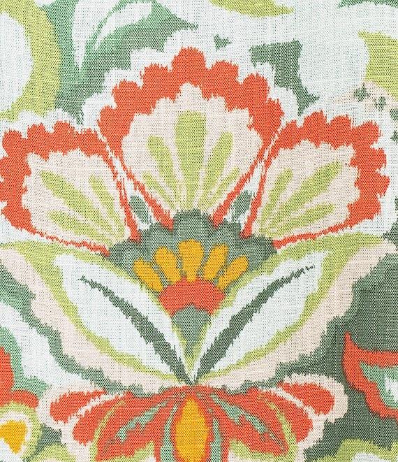 Allison Daley Vintage Paisley Print 3/4 Sleeve Crew Neck Lace Detail Linen Blend Blouse Product Image